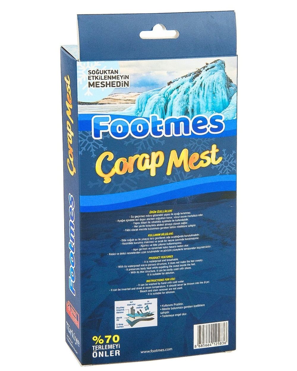 Su Geçirmeyen Çorap Mest – Ayakkabı ile Giyilebilir, Terletmeyen Nefes Alan Teknolojik Mest