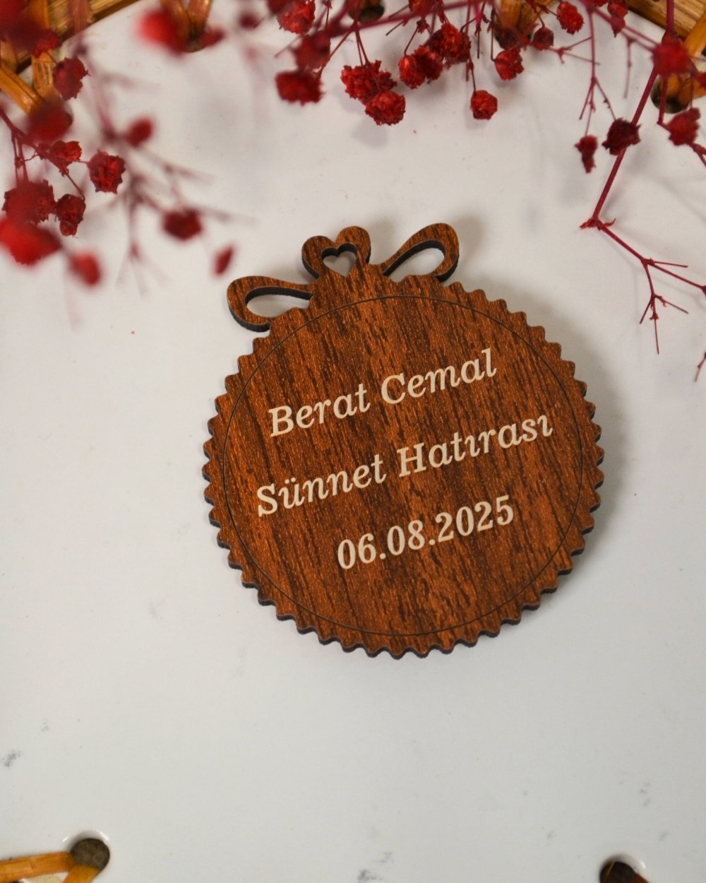 Kişiye Özel Hediyelik Magnet 20 Adet | Hac, Umre, Mevlüt, Düğün, Nişan, Sünnet İçin Dolap Magneti