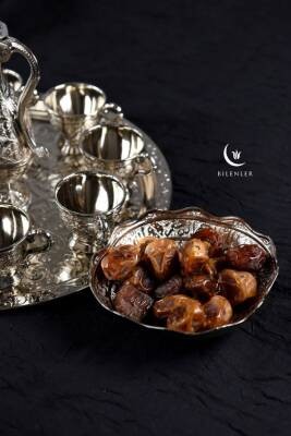 Hediyelik/ Sunumluk Osmanlı Motifli Gümüş Zemzem Takımı – 10 Parça Şık İkram Seti
