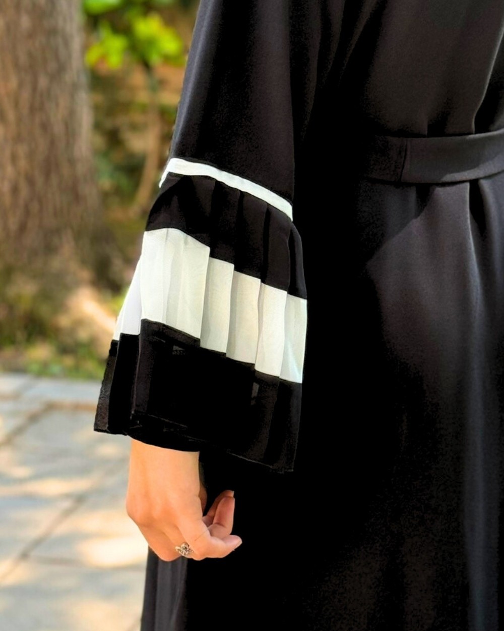 Duble Krep Tesettür Abaya- Standart Beden