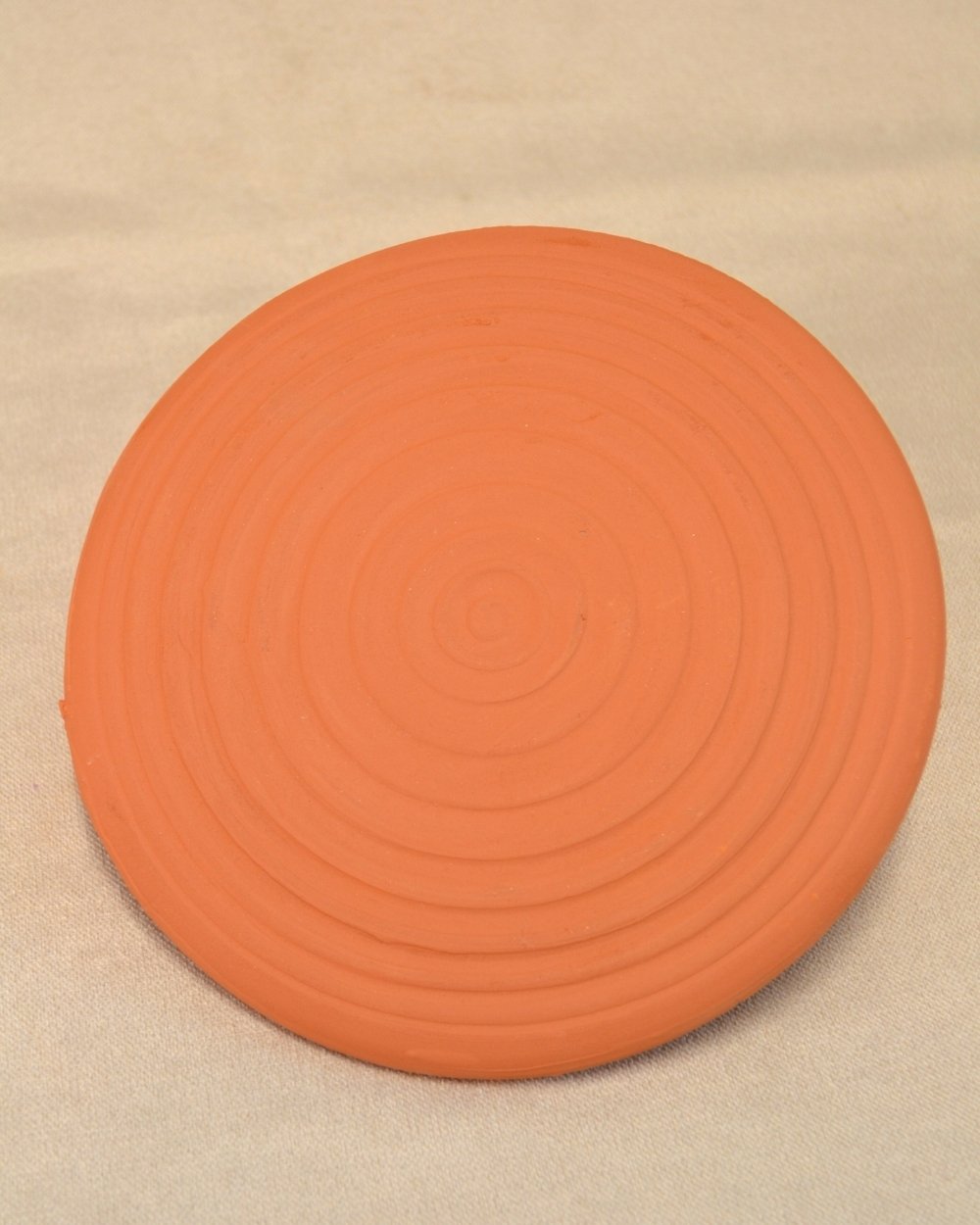 Doğal Kızıl Toprak Teyemmüm Taşı – 20 cm Çap | İslami İbadet İçin Özel