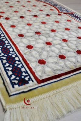 Lüks Kadife Seccade - 70x110 cm - Kalın Yumuşak Doku- Lacivert