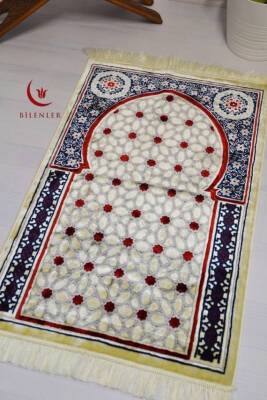 Lüks Kadife Seccade - 70x110 cm - Kalın Yumuşak Doku- Lacivert