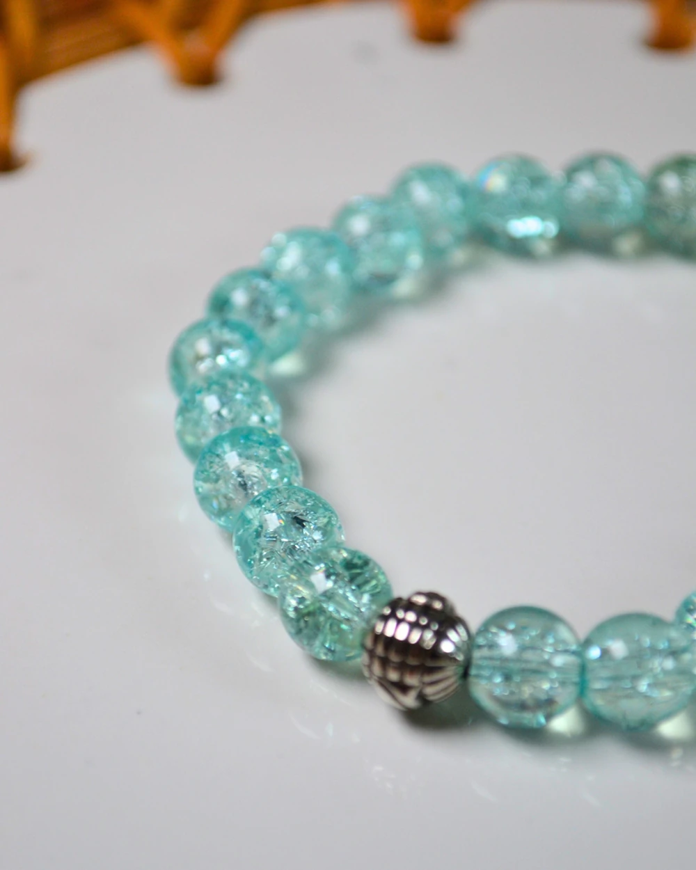 Bileklik Canlı Renkli Cam Boncuk Mavi 3 Adet – Her Bileğe Uyumlu; Şık ve Zarif Aksesuar