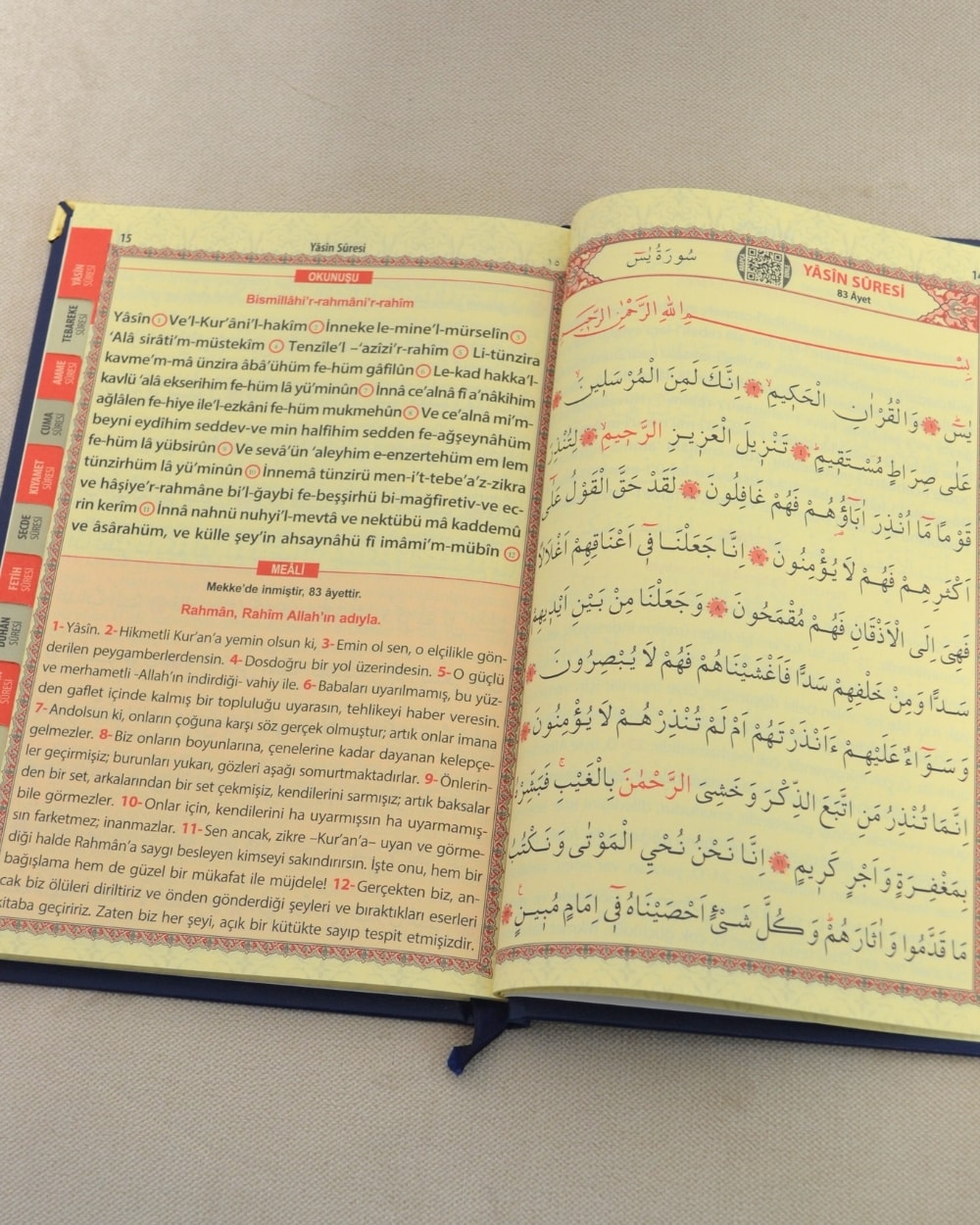 Kişiye Özel İsim Baskılı Ciltli Yasin Kitabı 128 Sayfa Orta Boy 50 Adet -Tül Keseli İnci Tesbihli Mevlüt ve Hatim Hediyesi