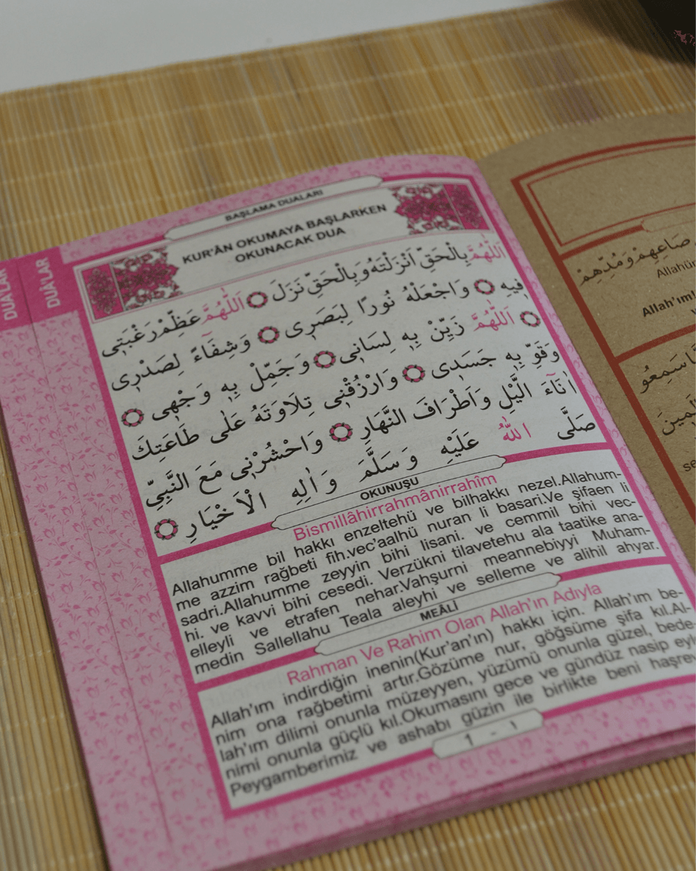 Mevlit Hediyeliği 41 Yasin Bilgisayar Hatlı Türkçe Okunuş Mealli ve Sesli 5 Adet Pembe
