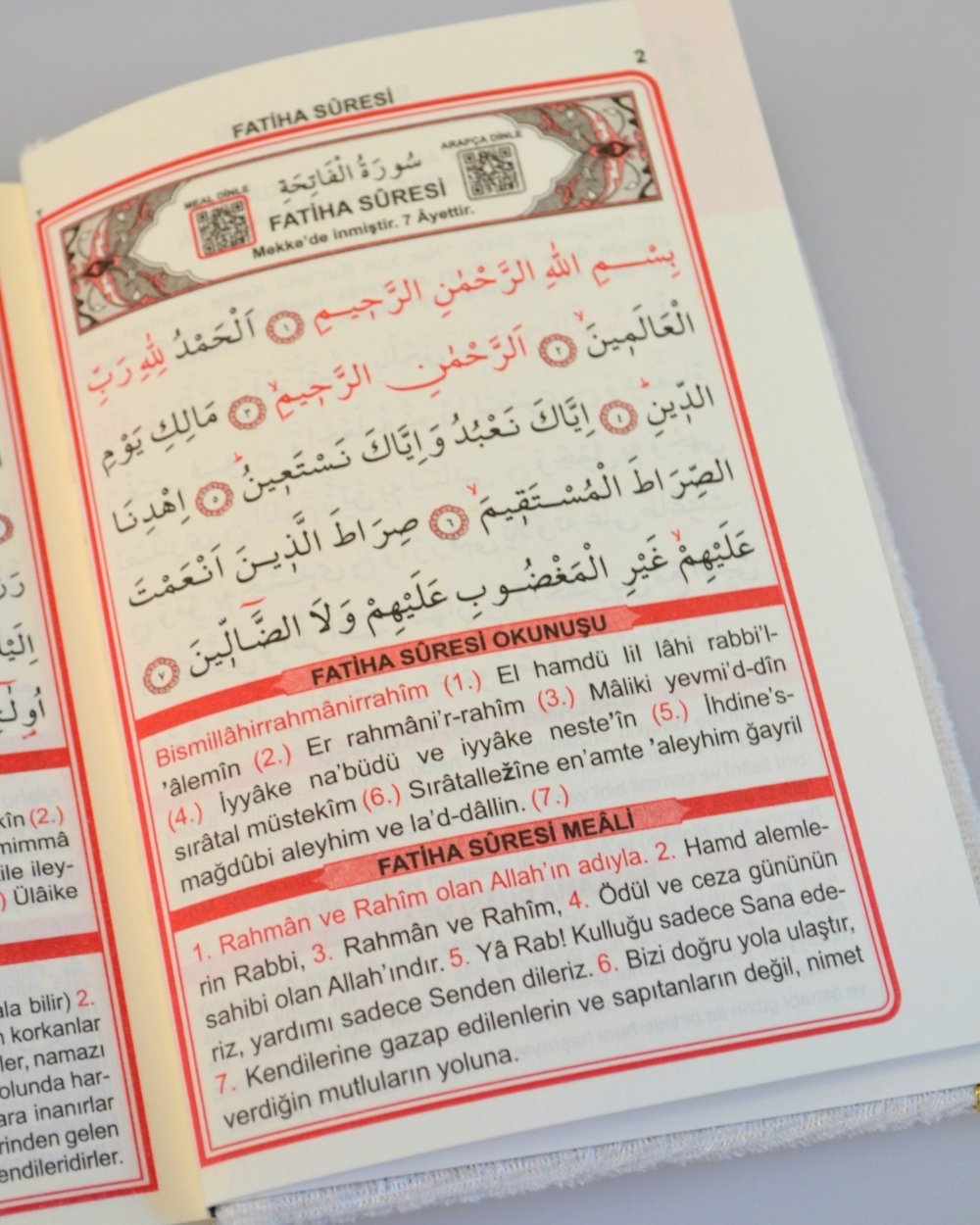 Pleksi Süslemeli Yasinli Kuran-ı Kerim Seti Beyaz