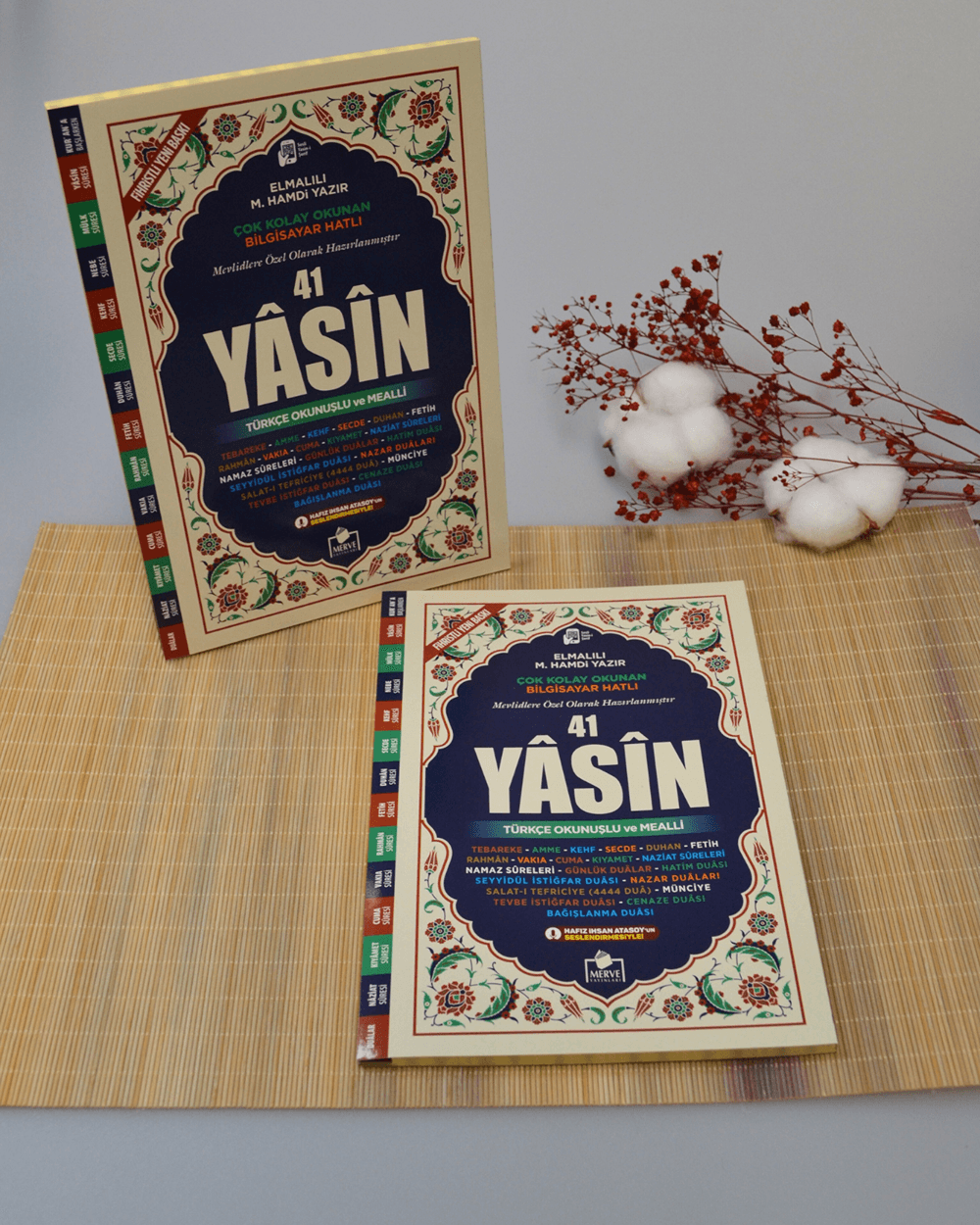 Türkçe Okunuşlu ve Mealli Bilgisayar Hatlı Çok Kolay Okunan 41 Yasin Dua Kitabı Orta Boy