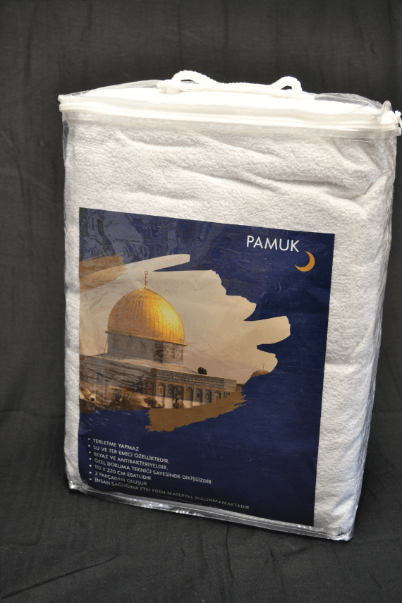 Pamuklu Hac İhramı – Dikişsiz; Antibakteriyel ve Terletmeyen Yapı