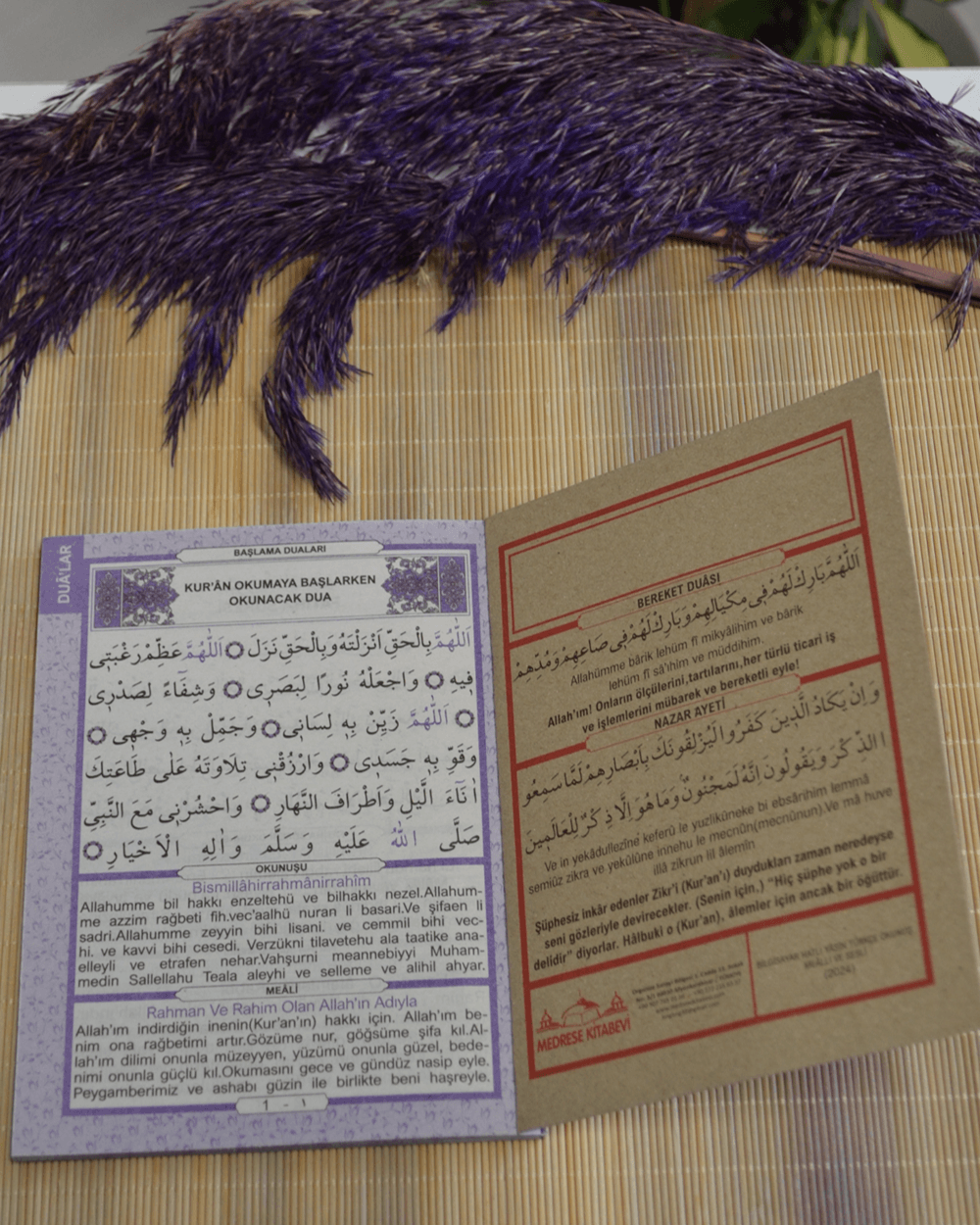 Mevlit Hediyeliği 41 Yasin Bilgisayar Hatlı Türkçe Okunuş Mealli ve Sesli 5 Adet Mor