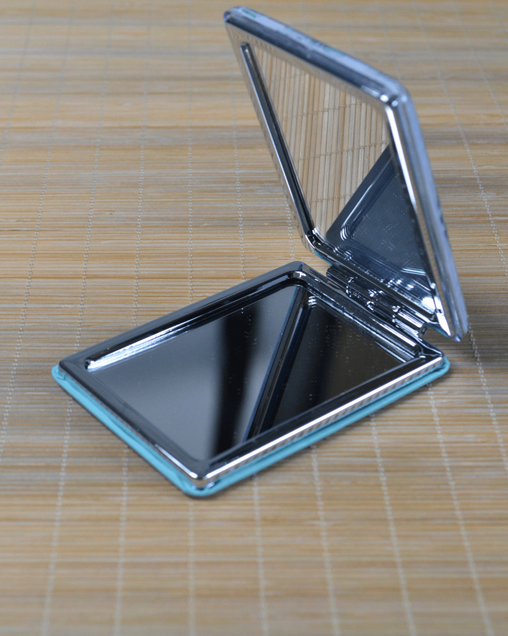 Cep Çanta Aynası; Makyaj Aynası Etnik Desenli Dikdörtgen 7x9 cm Model 2