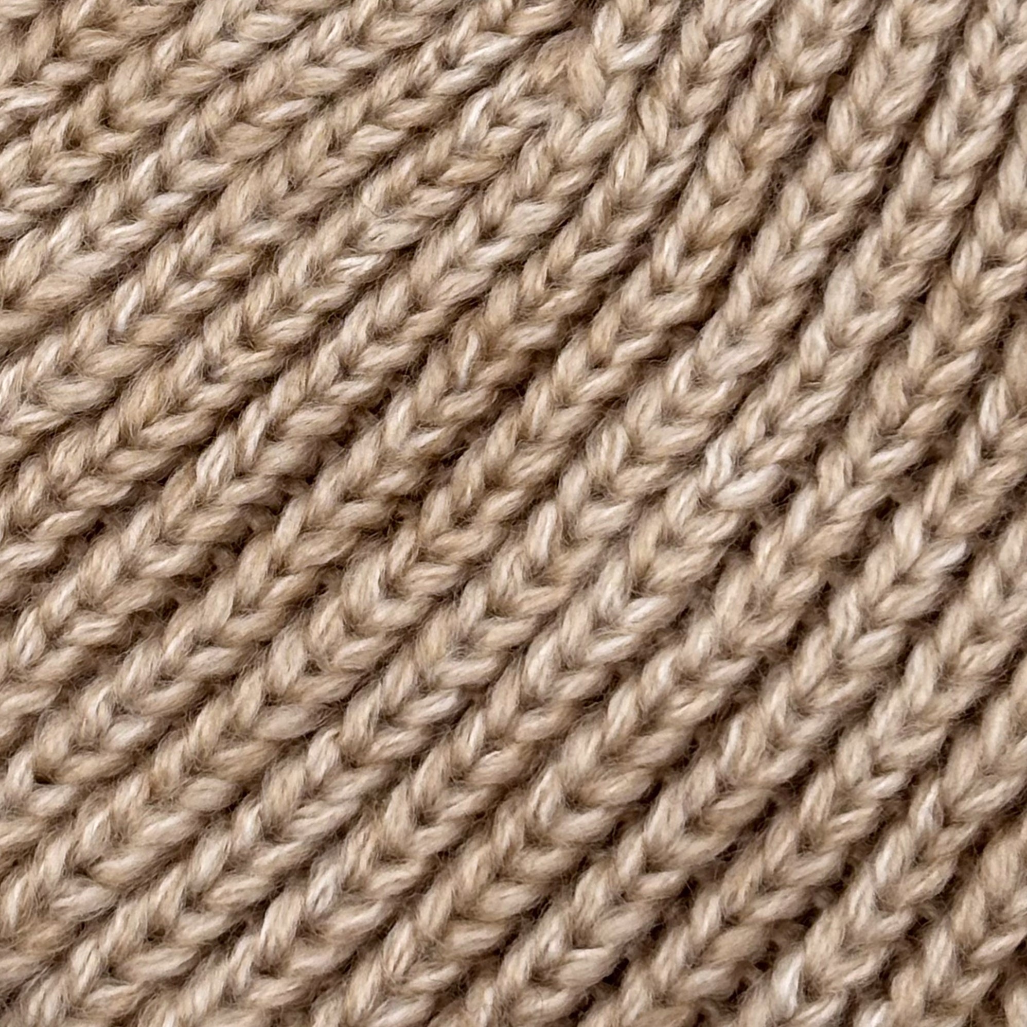 BEIGE WOOL BEANIE