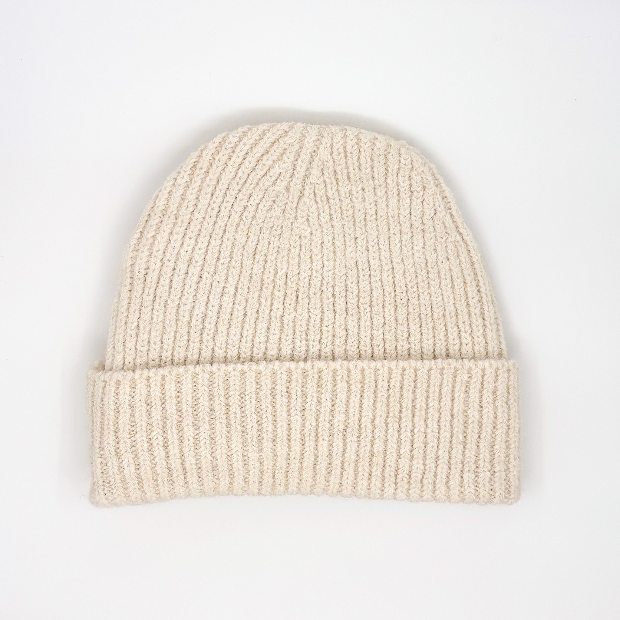 ECRU WOOL BEANIE