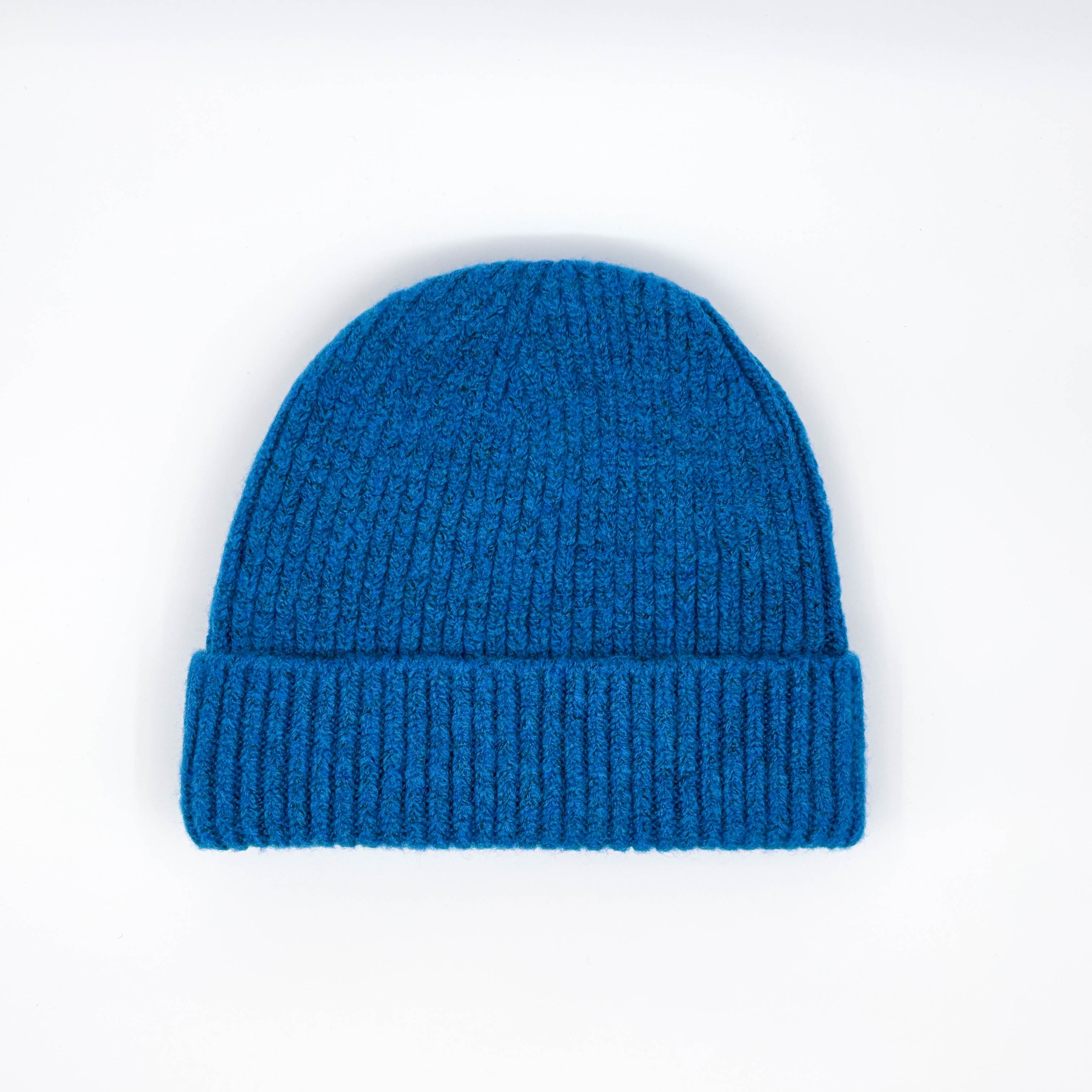 BLUE WOOL BEANIE