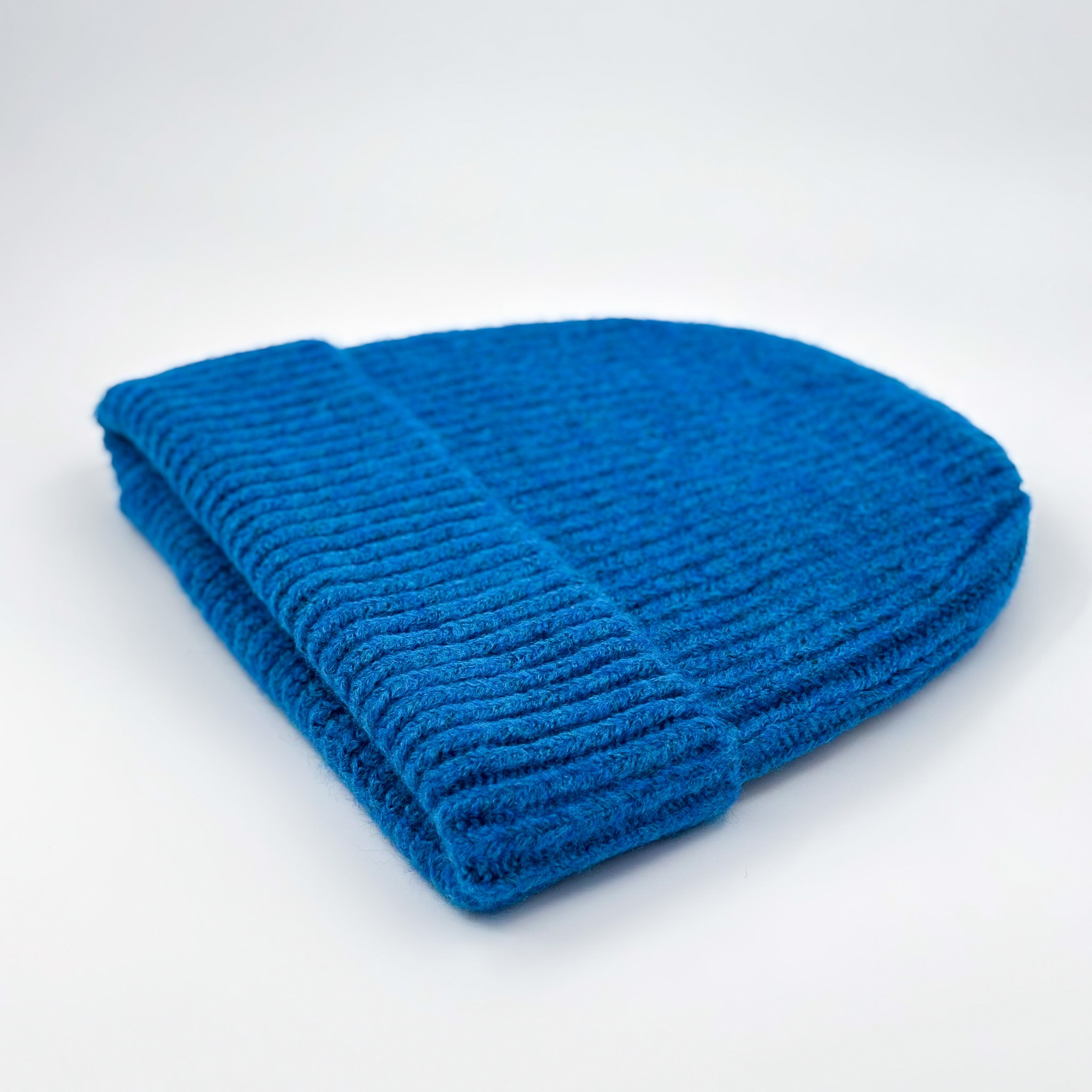 BLUE WOOL BEANIE