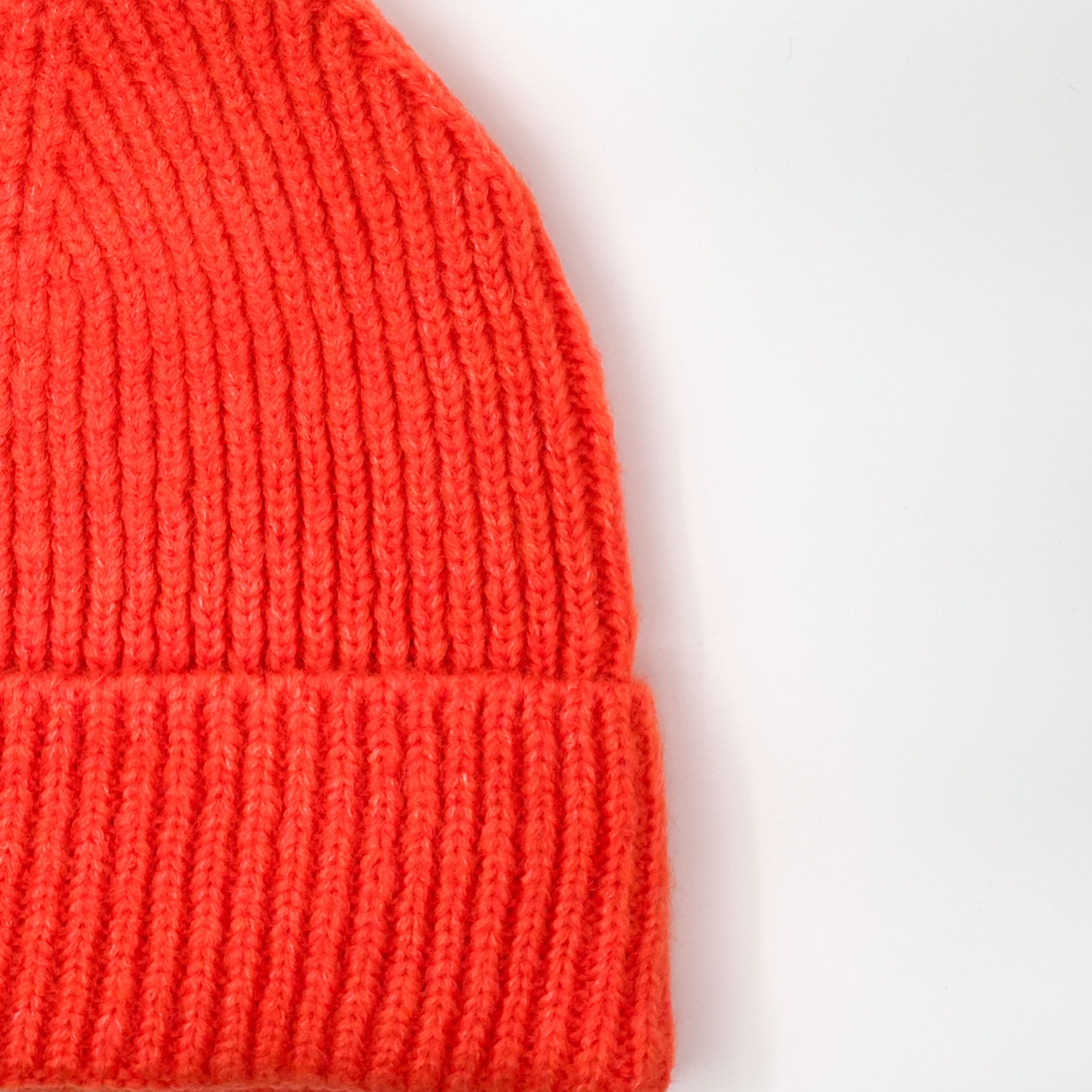 ORANGE WOOL BEANIE