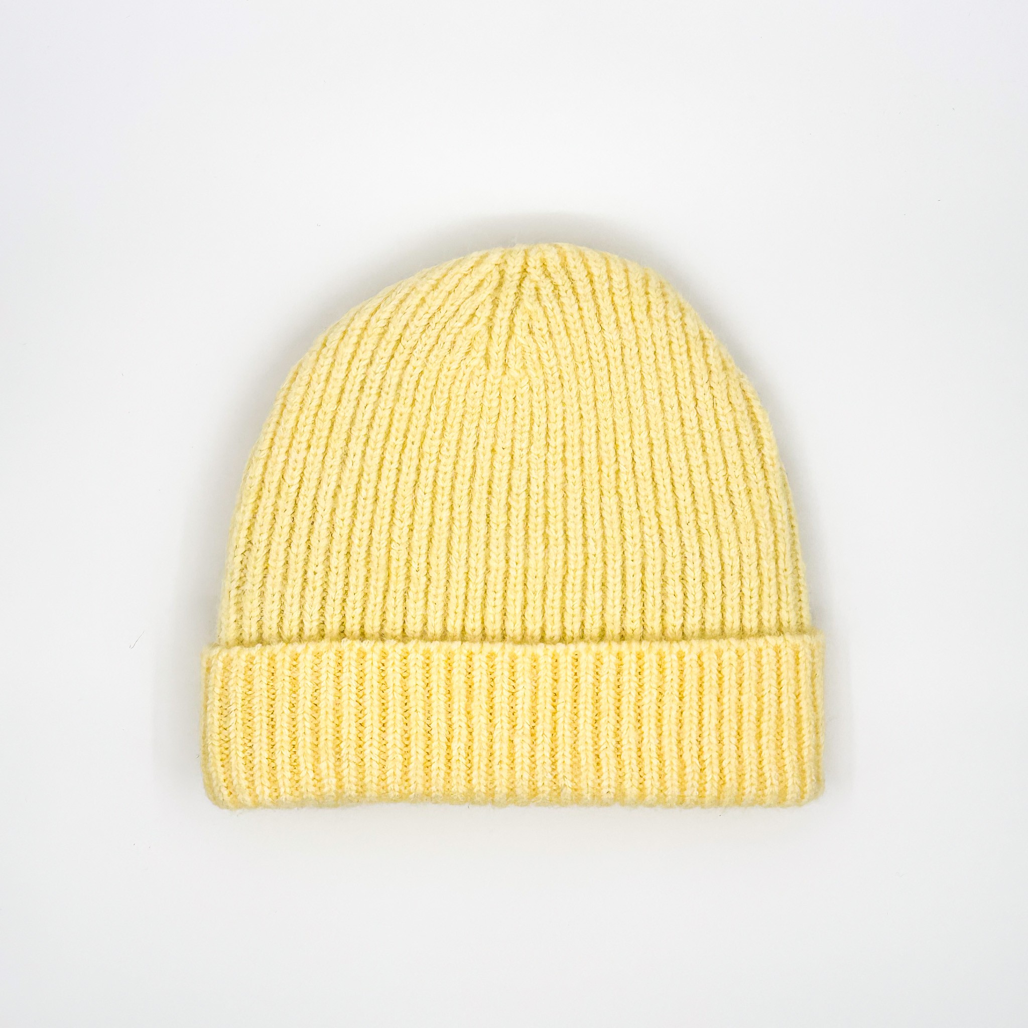 YELLOW WOOL BEANIE