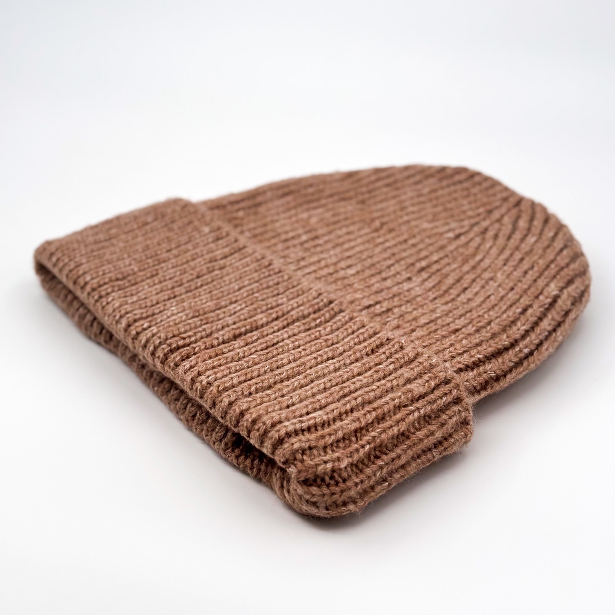 BROWN WOOL BEANIE