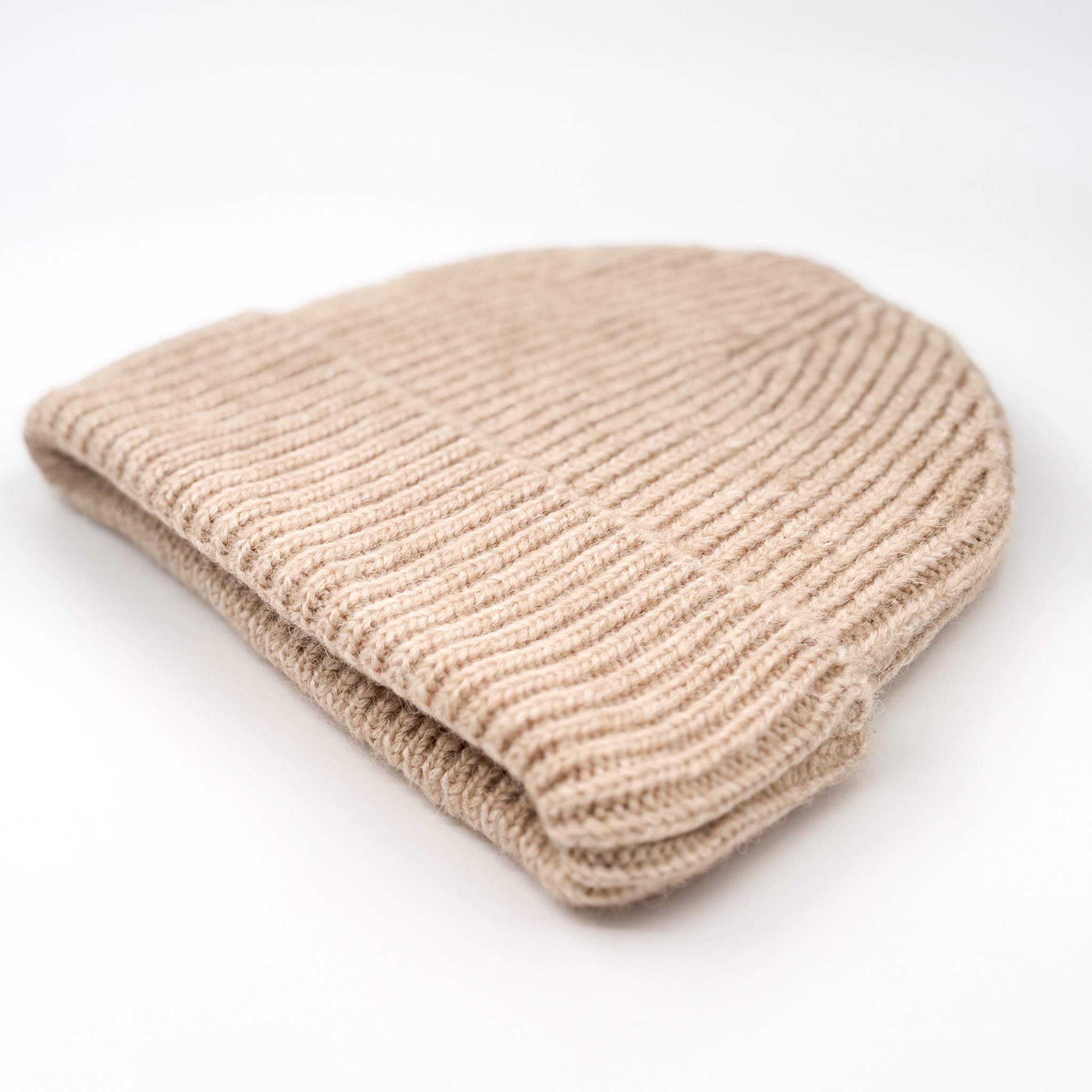 CREAM WOOL BEANIE