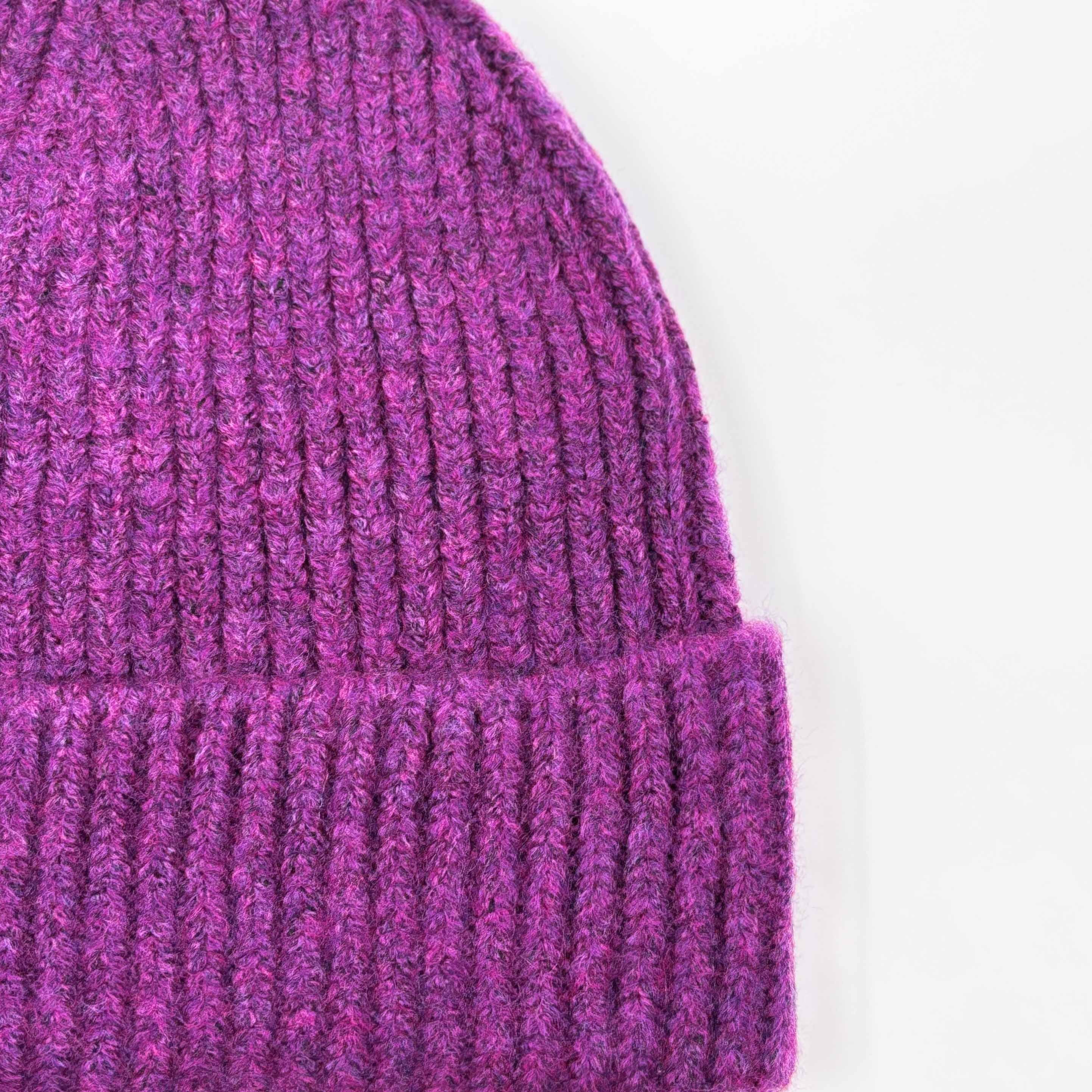 PURPLE WOOL BEANIE