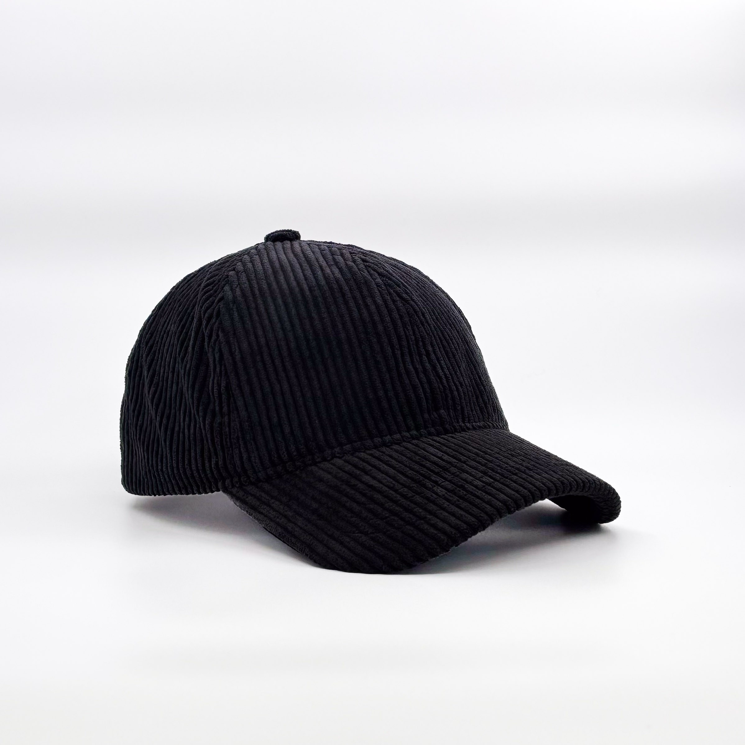 BLACK CORDUROY CAP