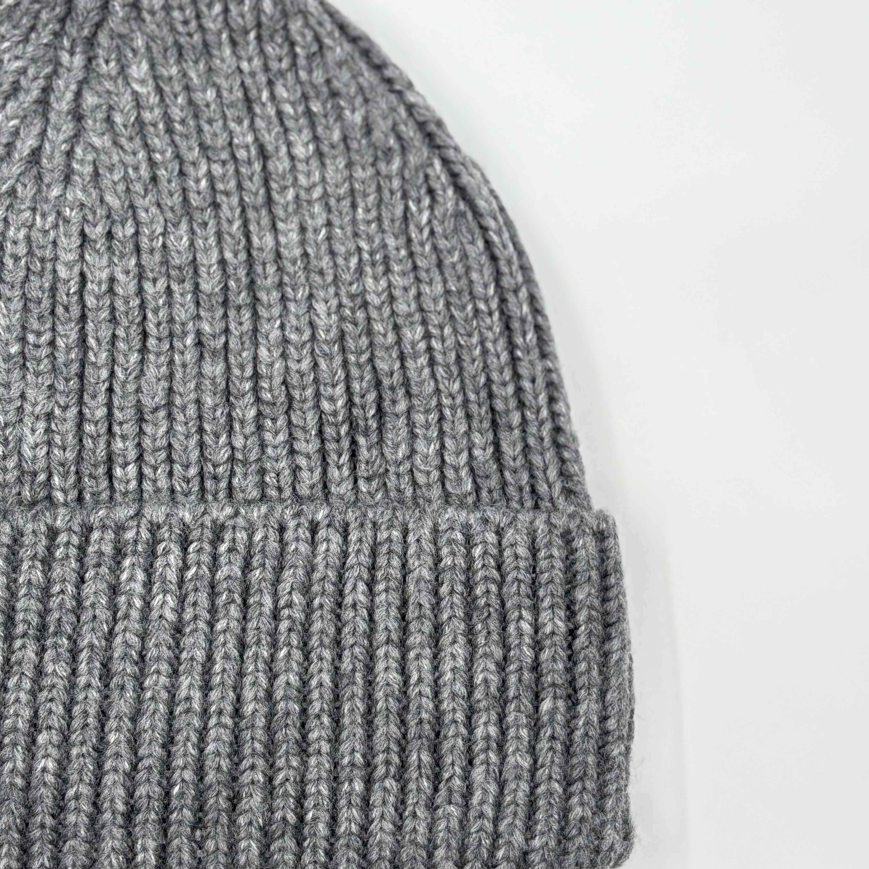 GREY WOOL BEANIE