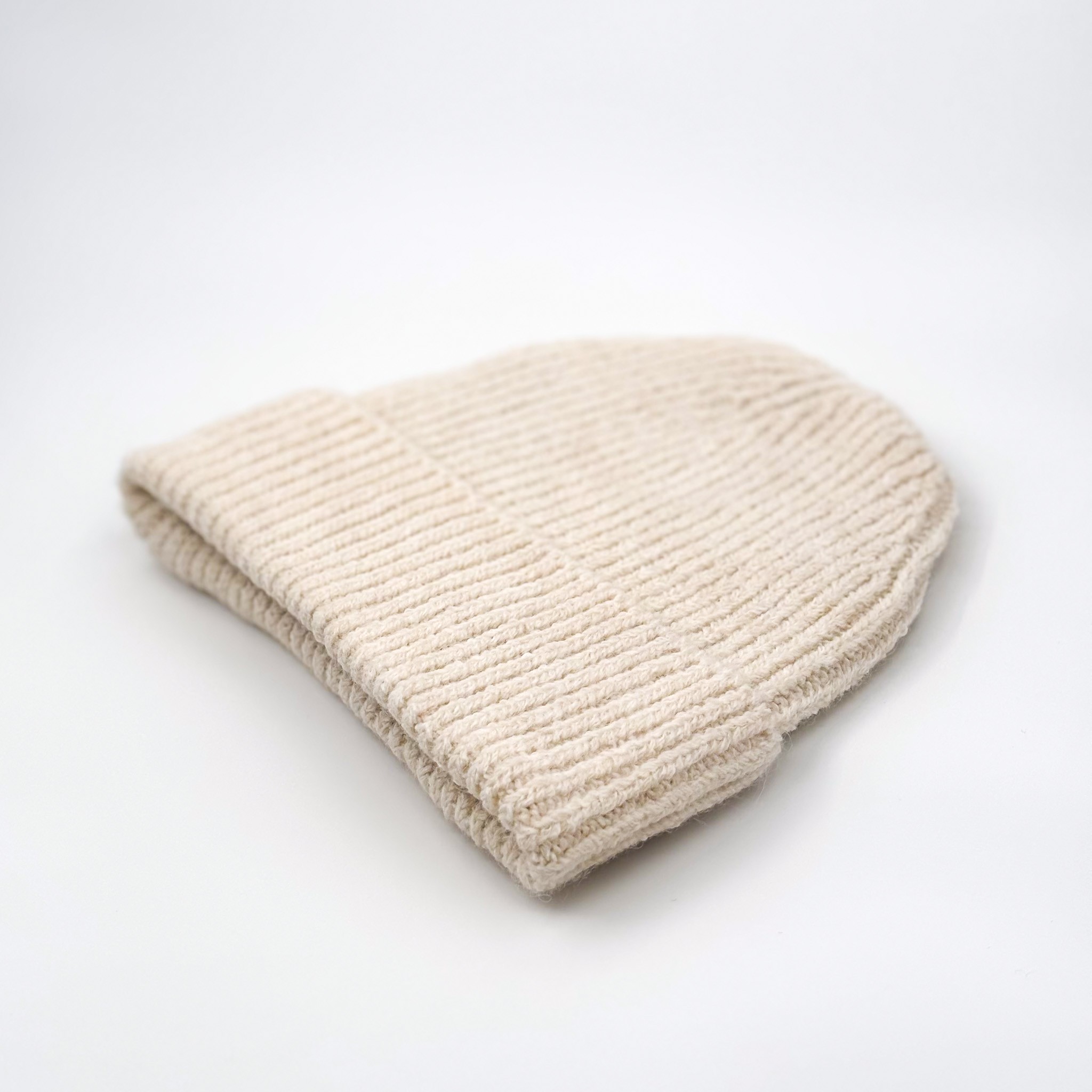 ECRU WOOL BEANIE