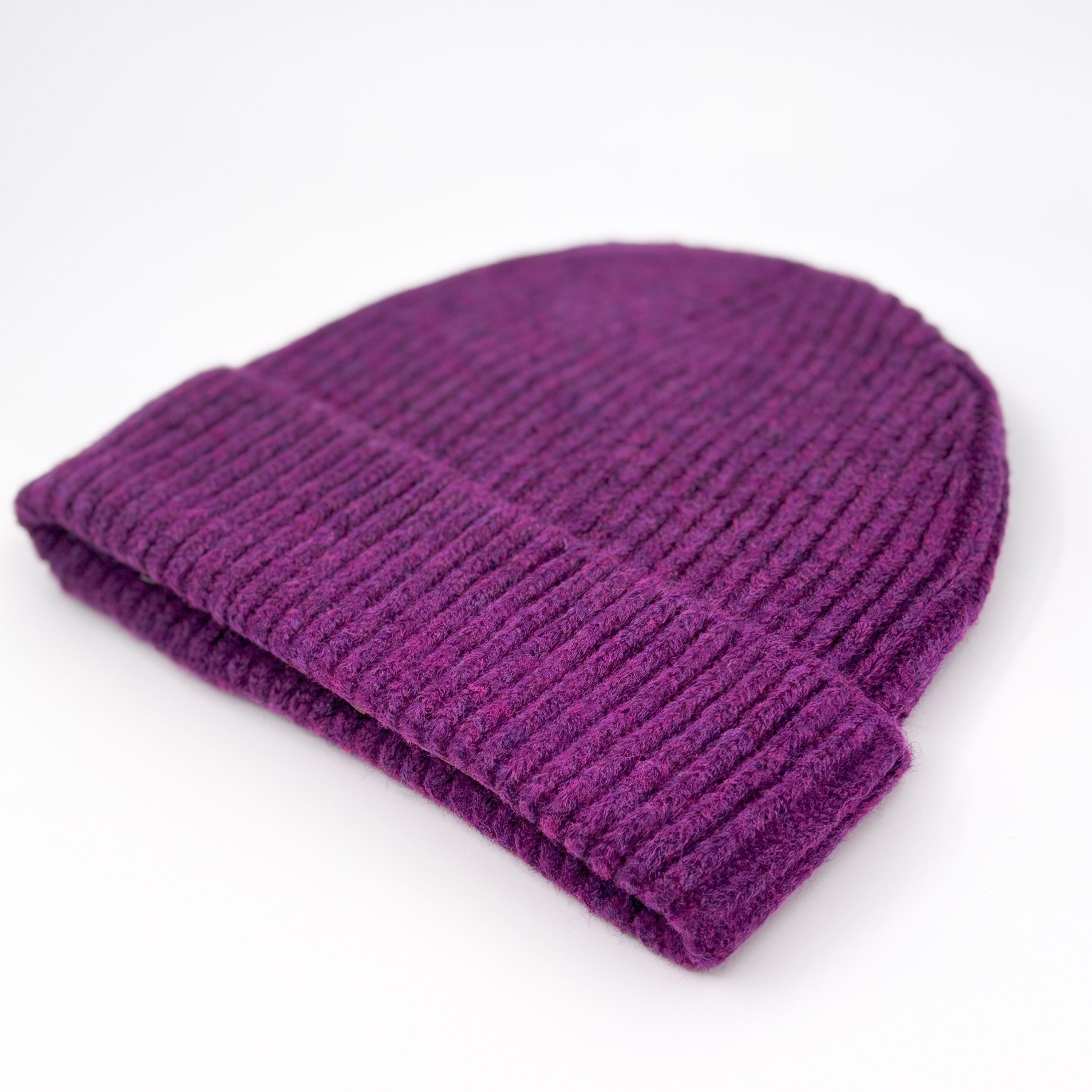 PURPLE WOOL BEANIE