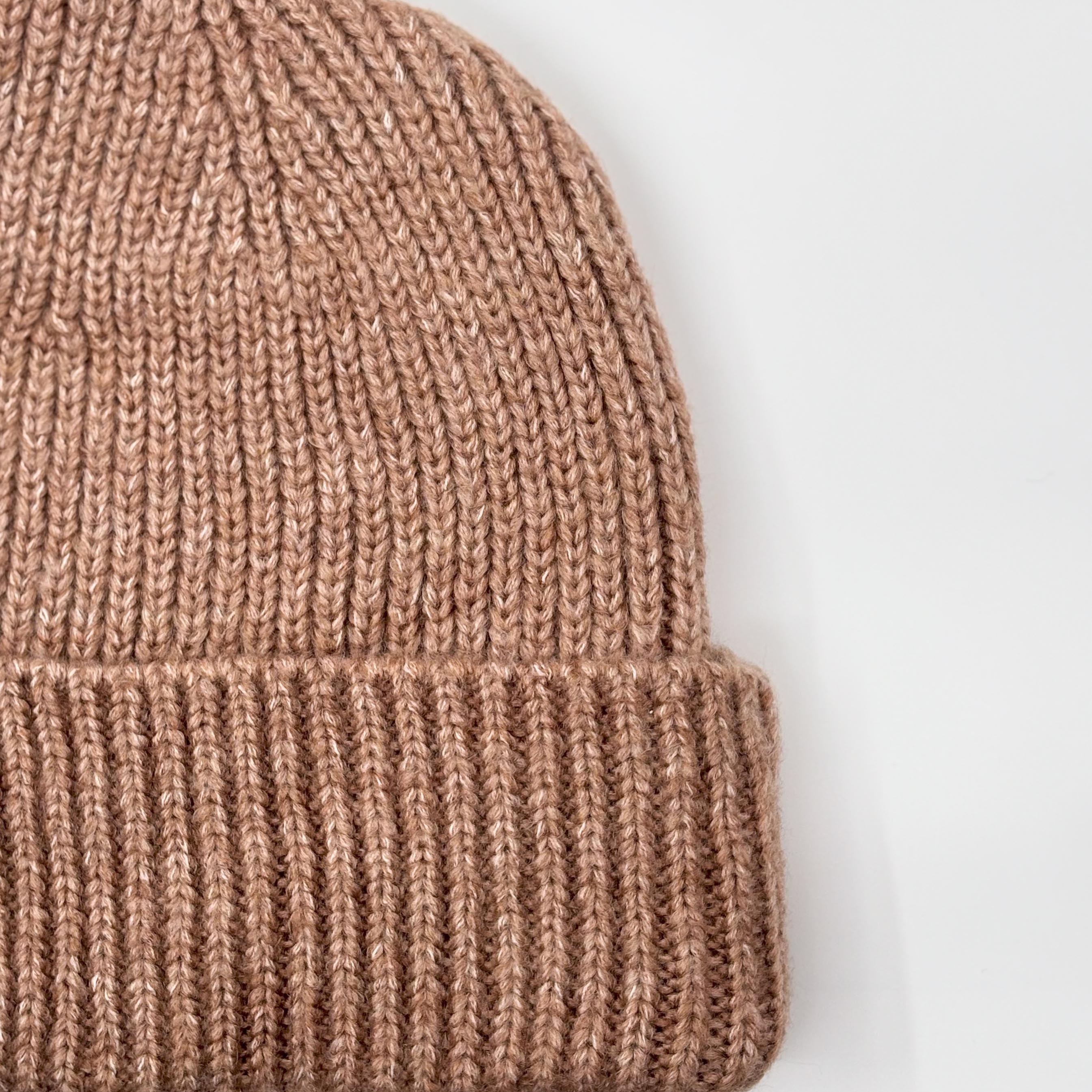 BROWN WOOL BEANIE