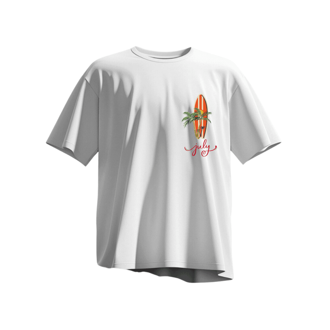 Oversize Baskılı Unisex T-Shirt