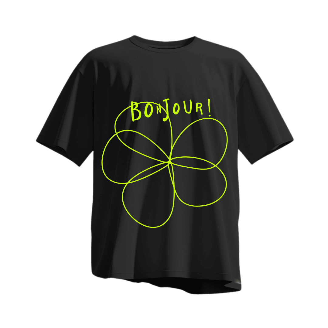Oversize Baskılı Unisex T-shirt