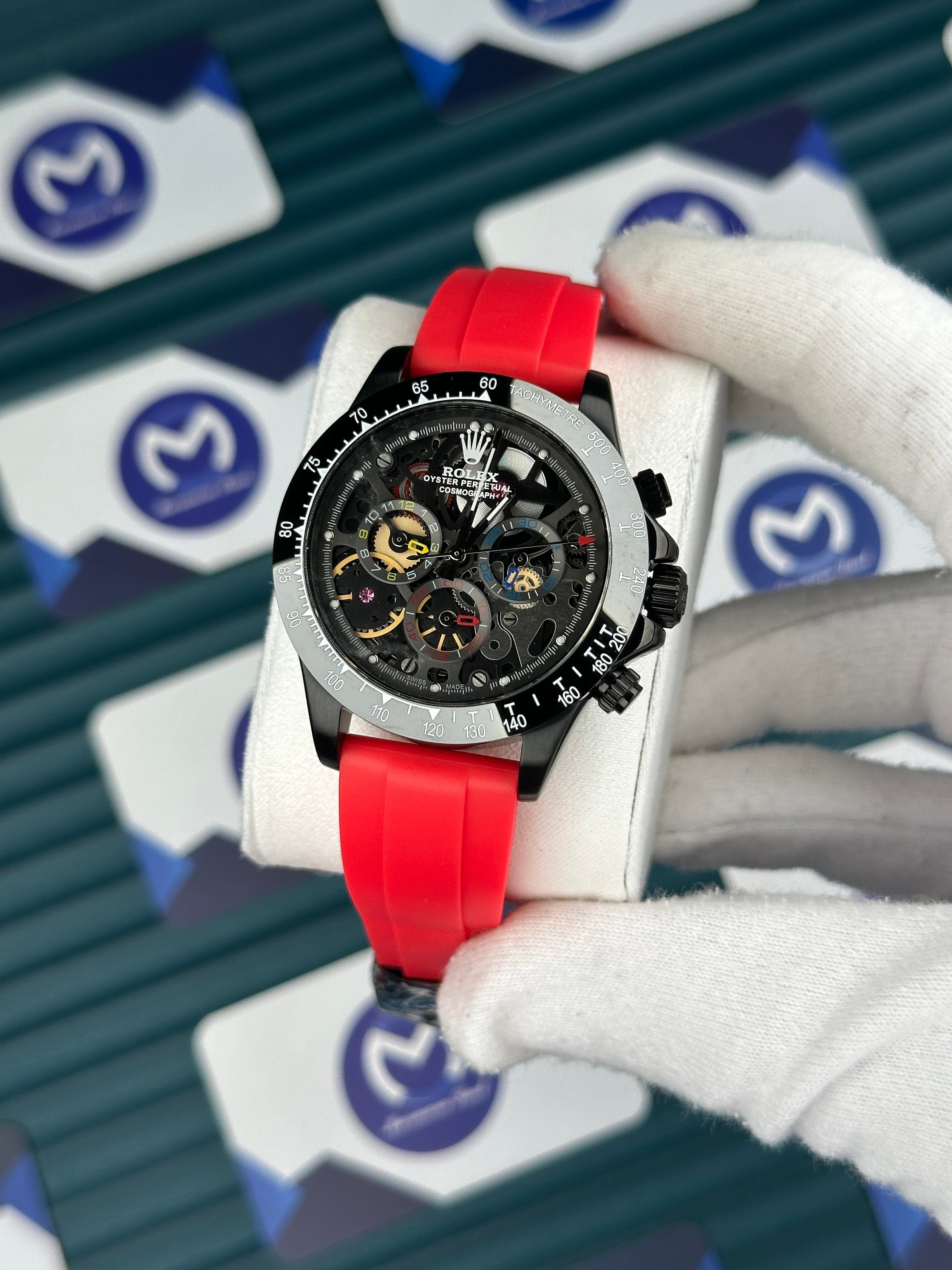 Rolex Daytona Juan Pablo Montoya Black Red Rubber Oysterflex