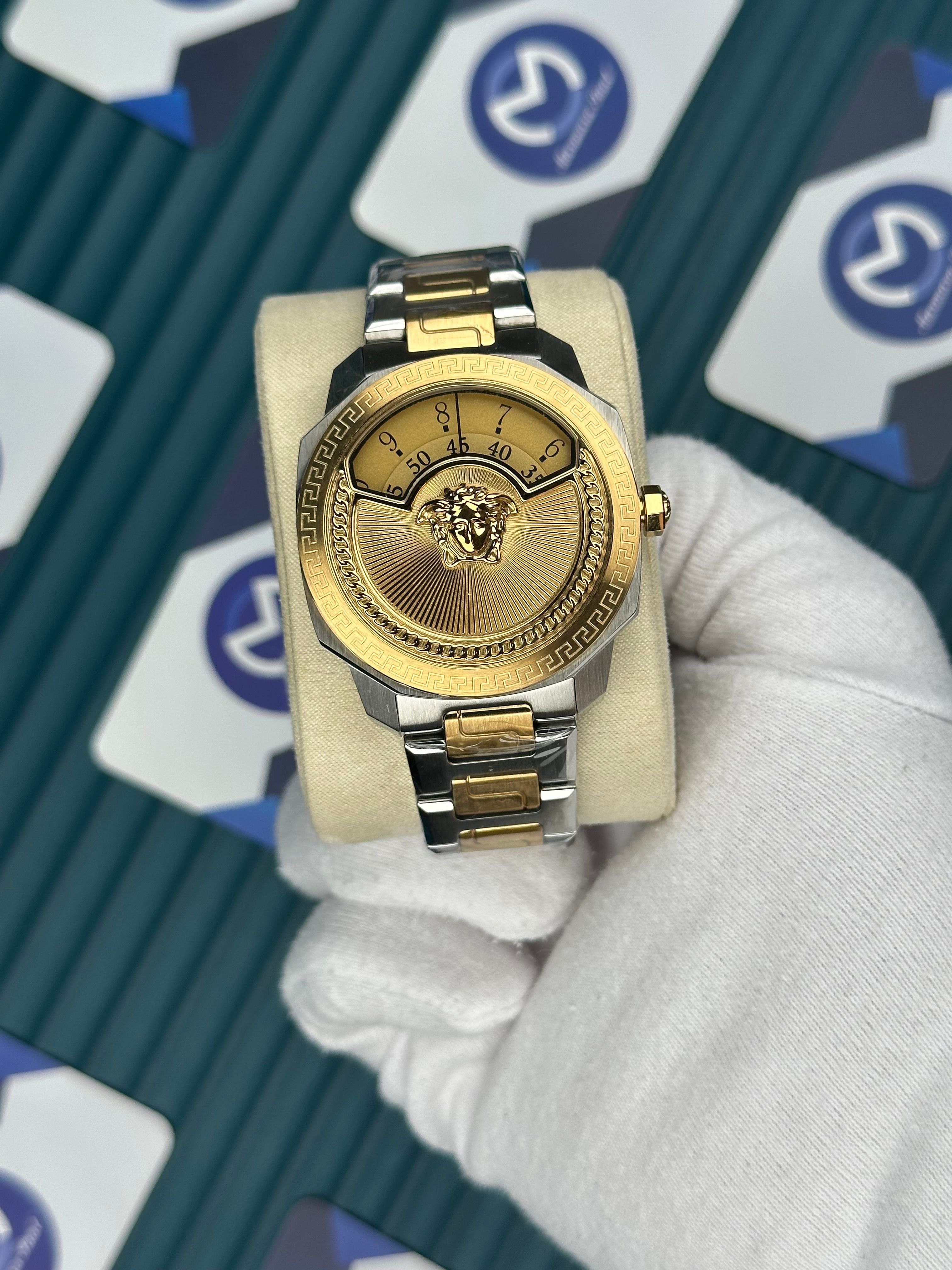 Versace Gold-Silver Yeni Nesil Gold Kadran 3D Logolu 