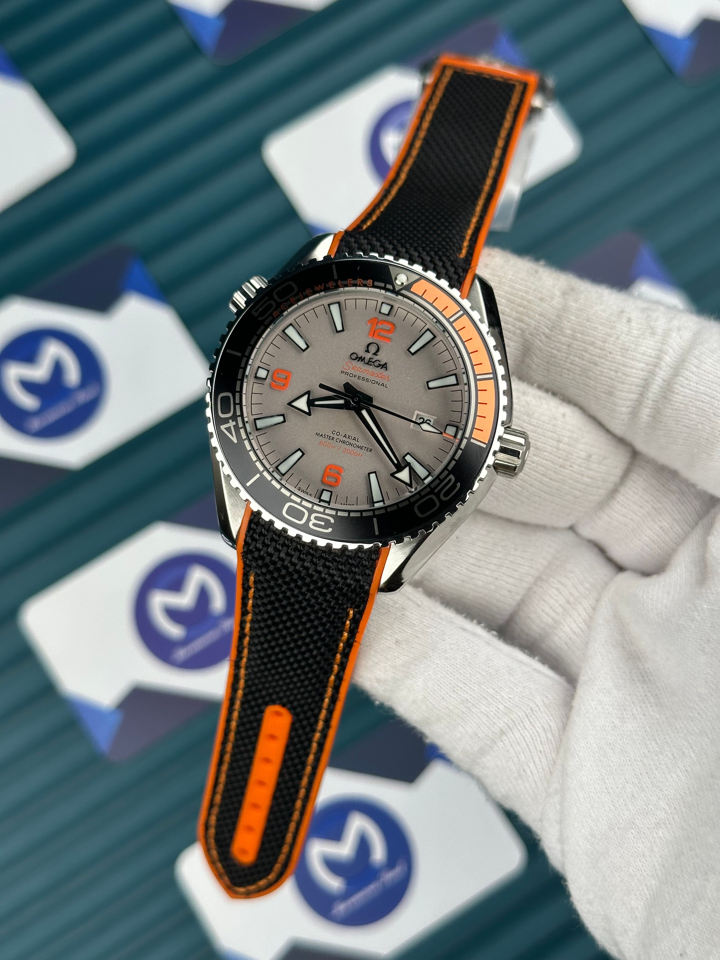 Omega Seamaster Planet Ocean PVD Gri Kadran Gümüş Kasa