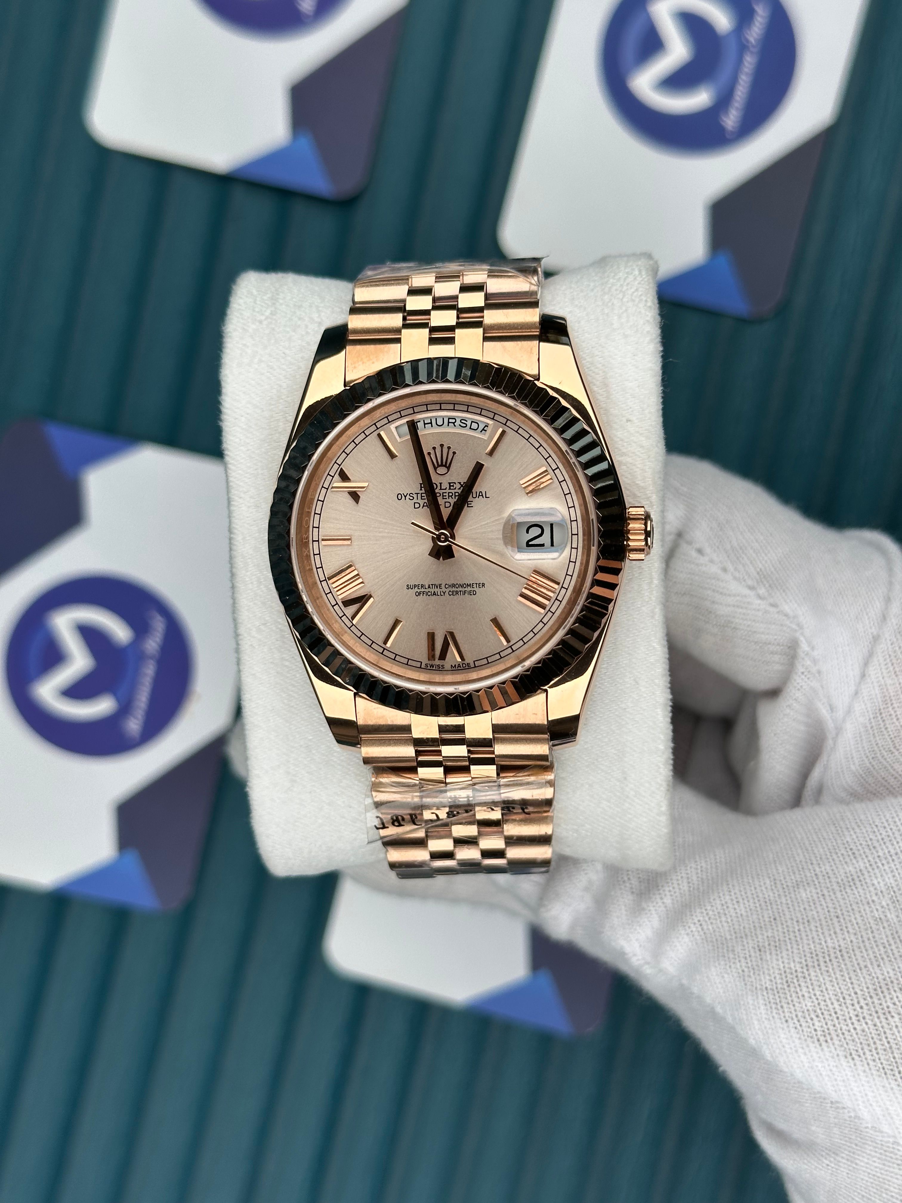 ROLEX DAY-DATE ROSE DIAL ROSE JUBILE