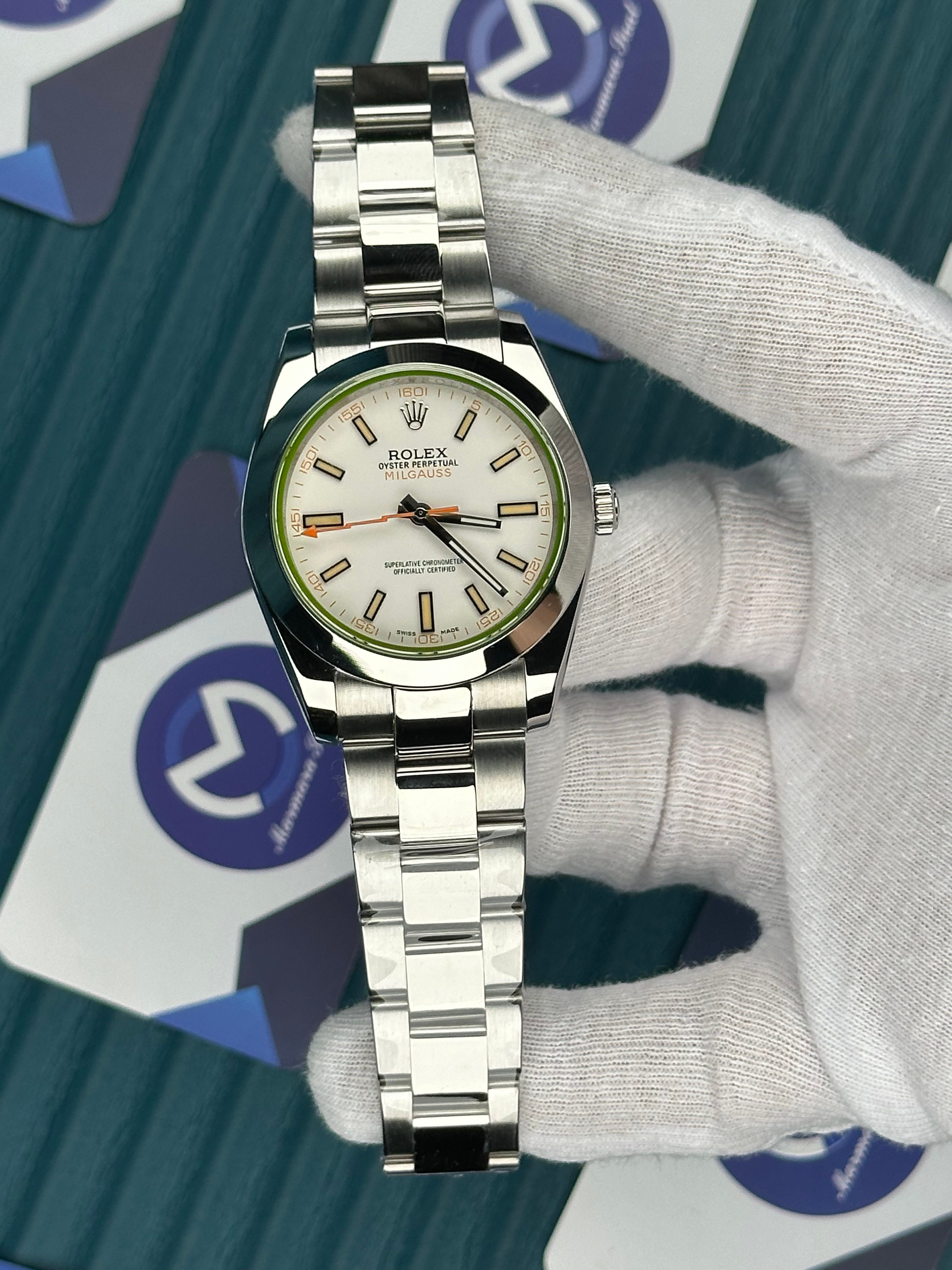 ROLEX MILGAUS WHITE DIAL 