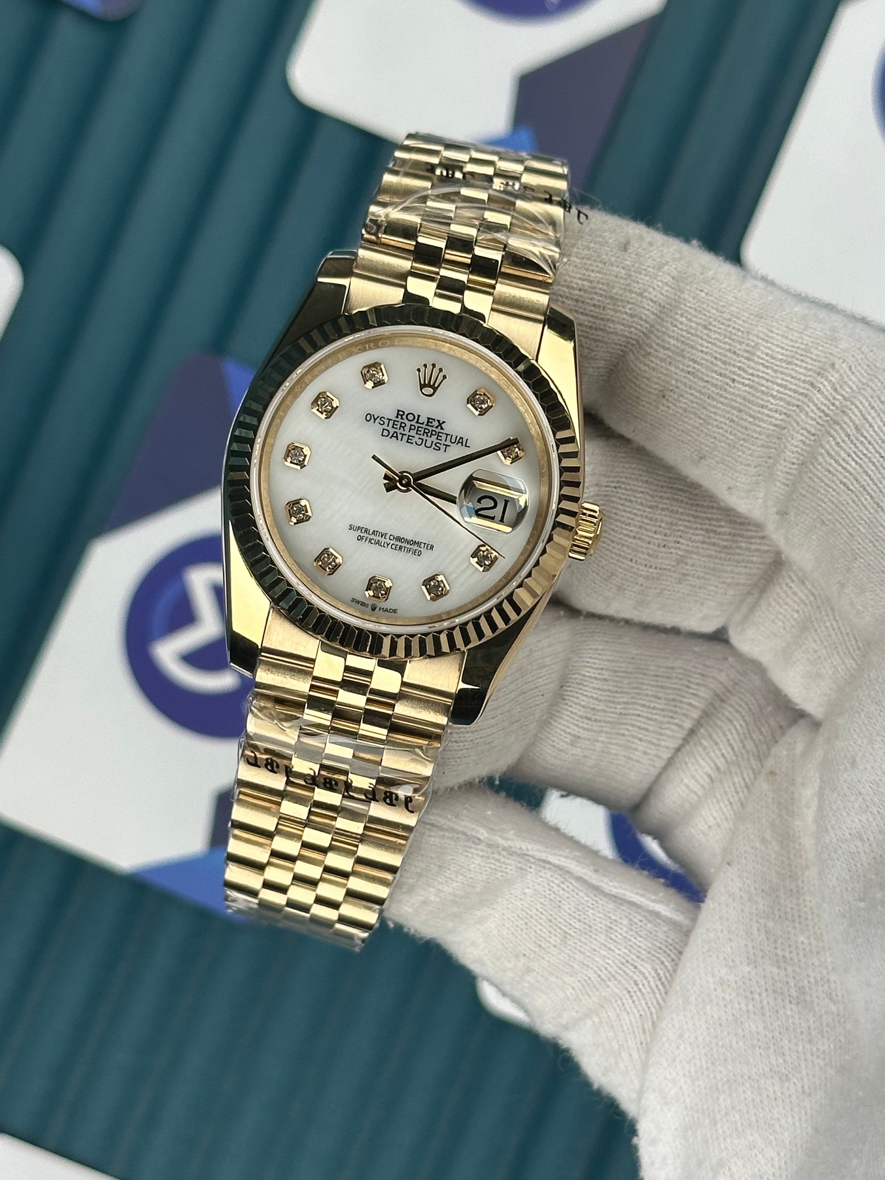 ROLEX 36 BEYAZ KADRAN GOLD JUBILEE