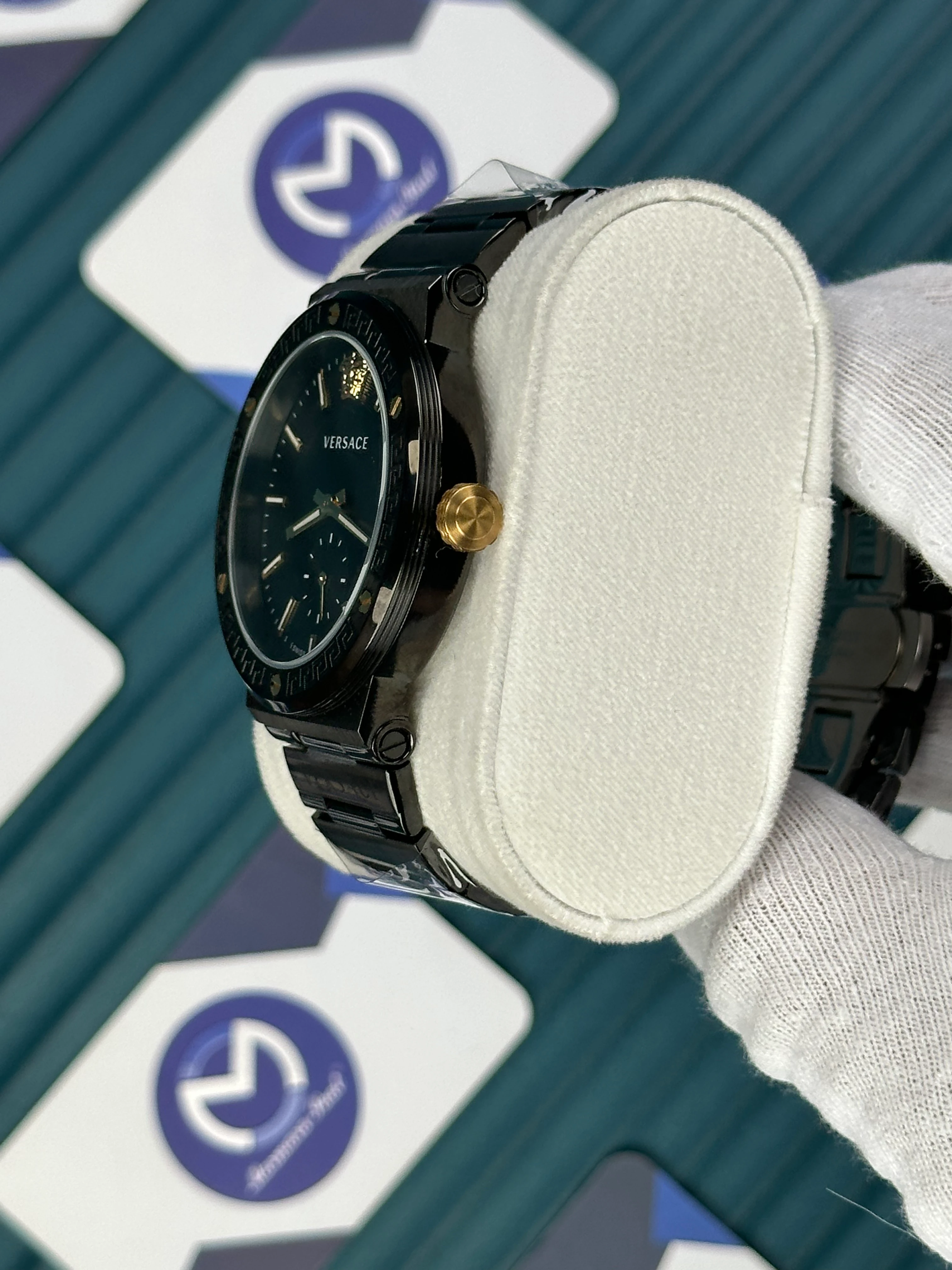 Versace Siyah Saniye Fonksiyonlu