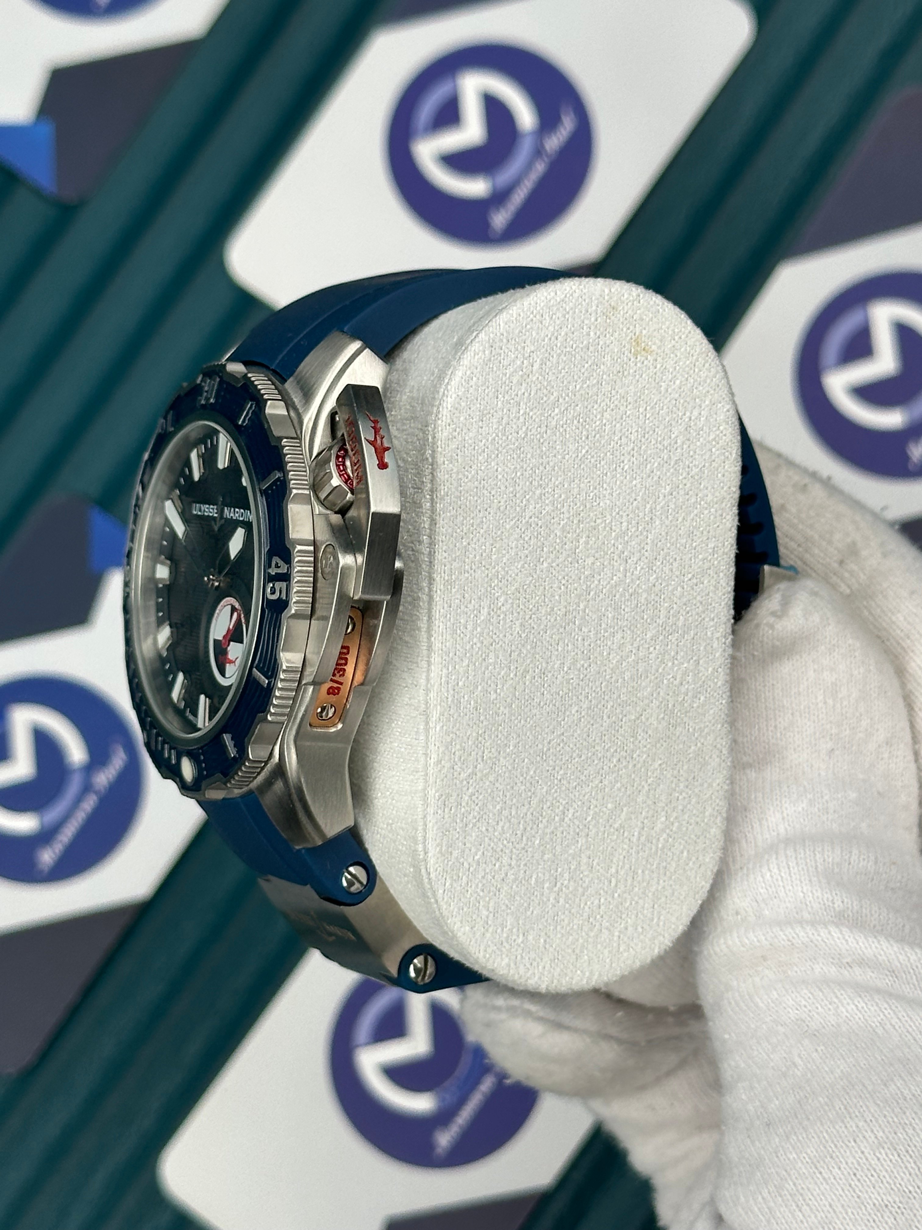Ulysse Nardin Hammerhead Shark Diver Deep Silver Blue