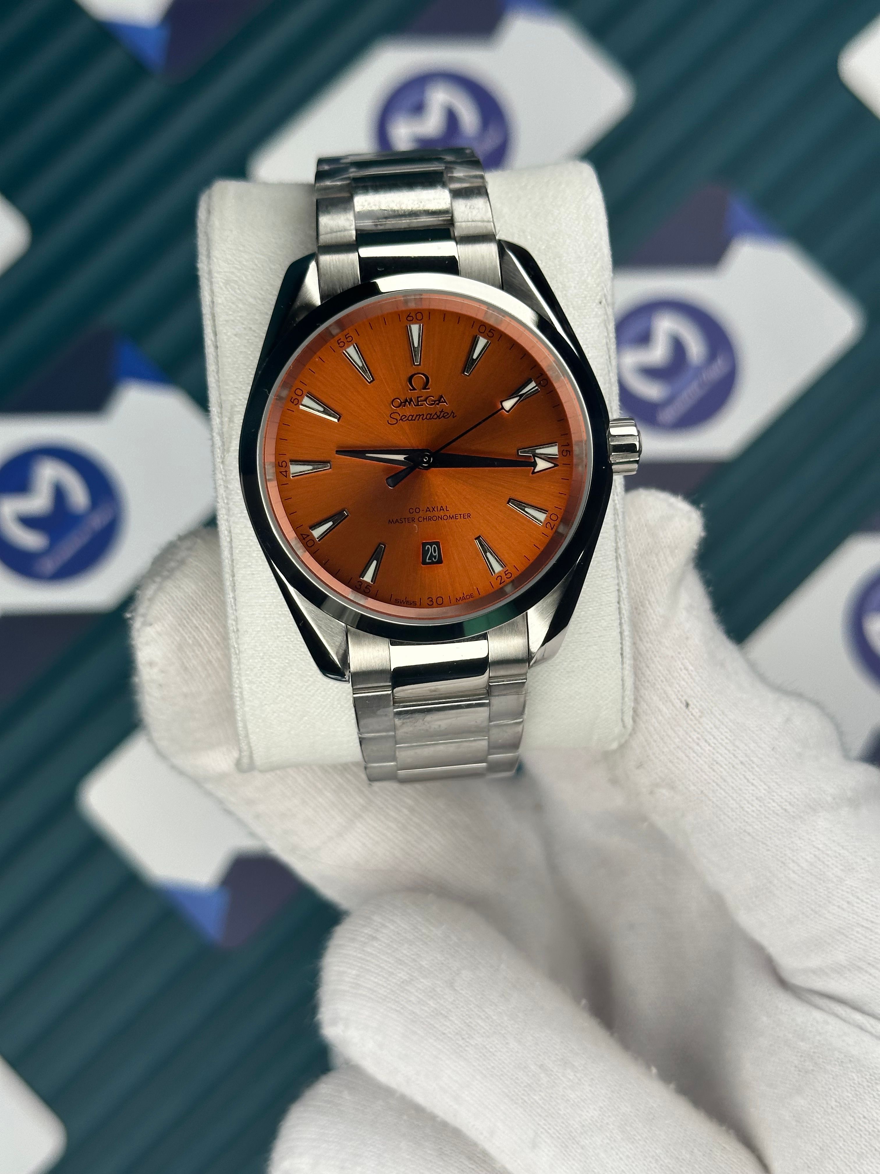Omega Seamaster Aqua Terra Otomatik Turuncu Kadran