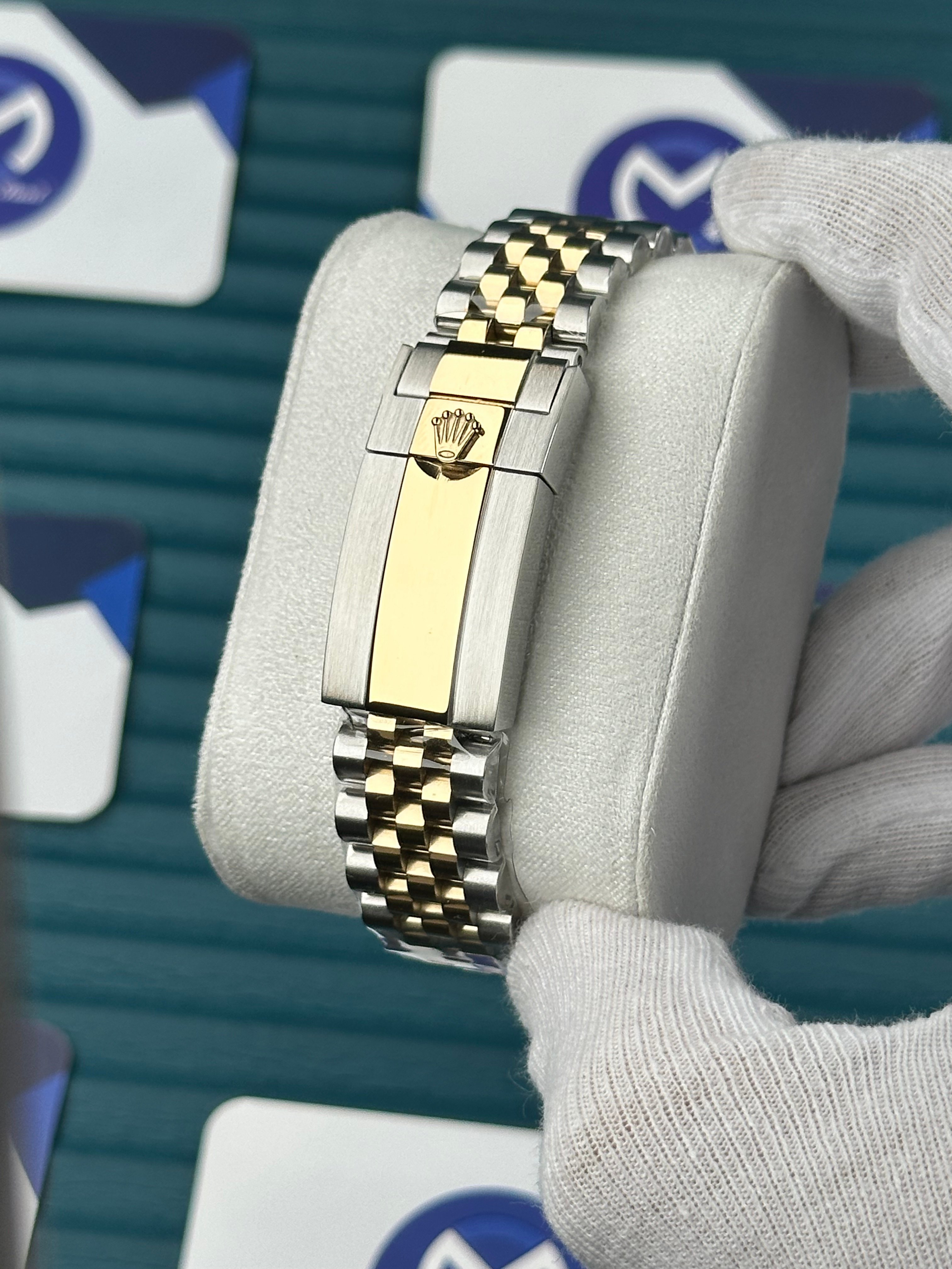ROLEX DAY-DATE GREY DIAL ROMA INDEX GOLD-SILVER JUBILE