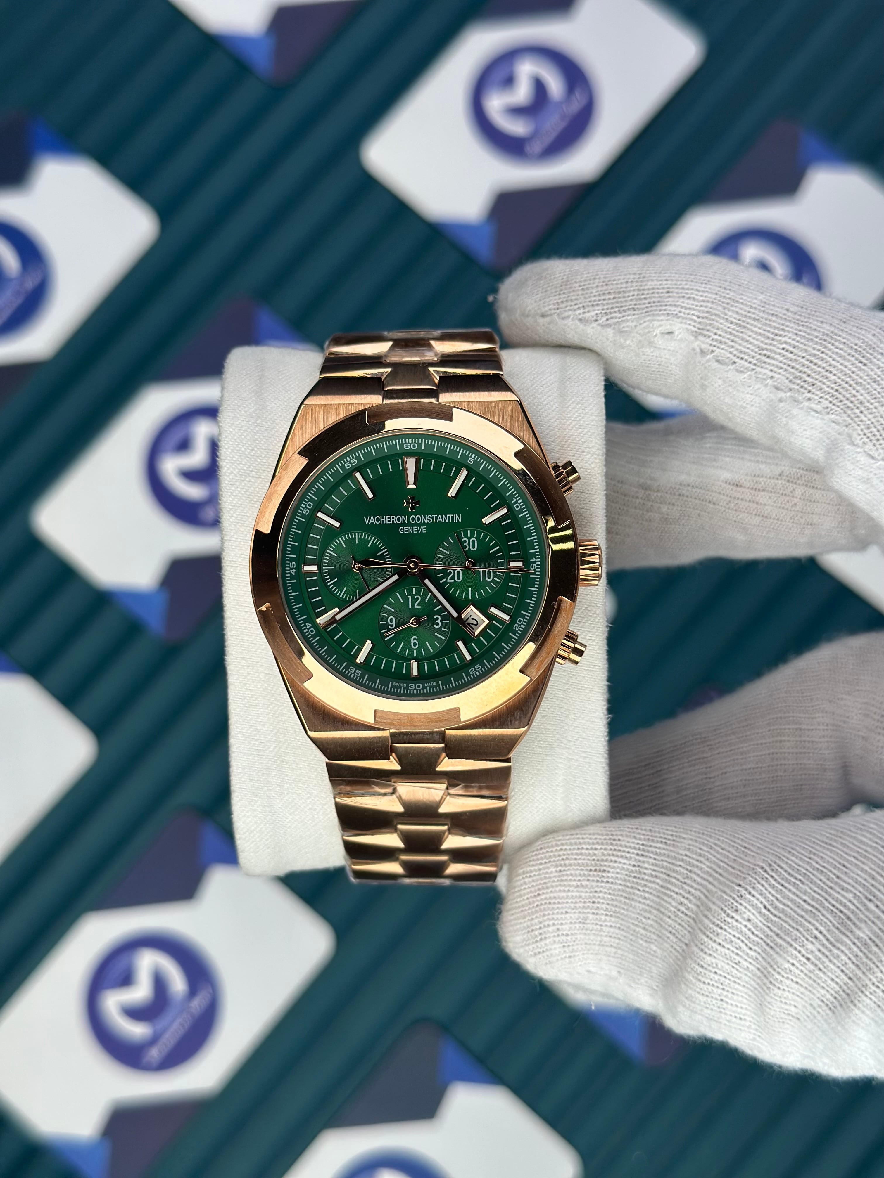 VACHERON CONSTANTIN GREEN OVERSEAS CHRONOGRAPH ROSE