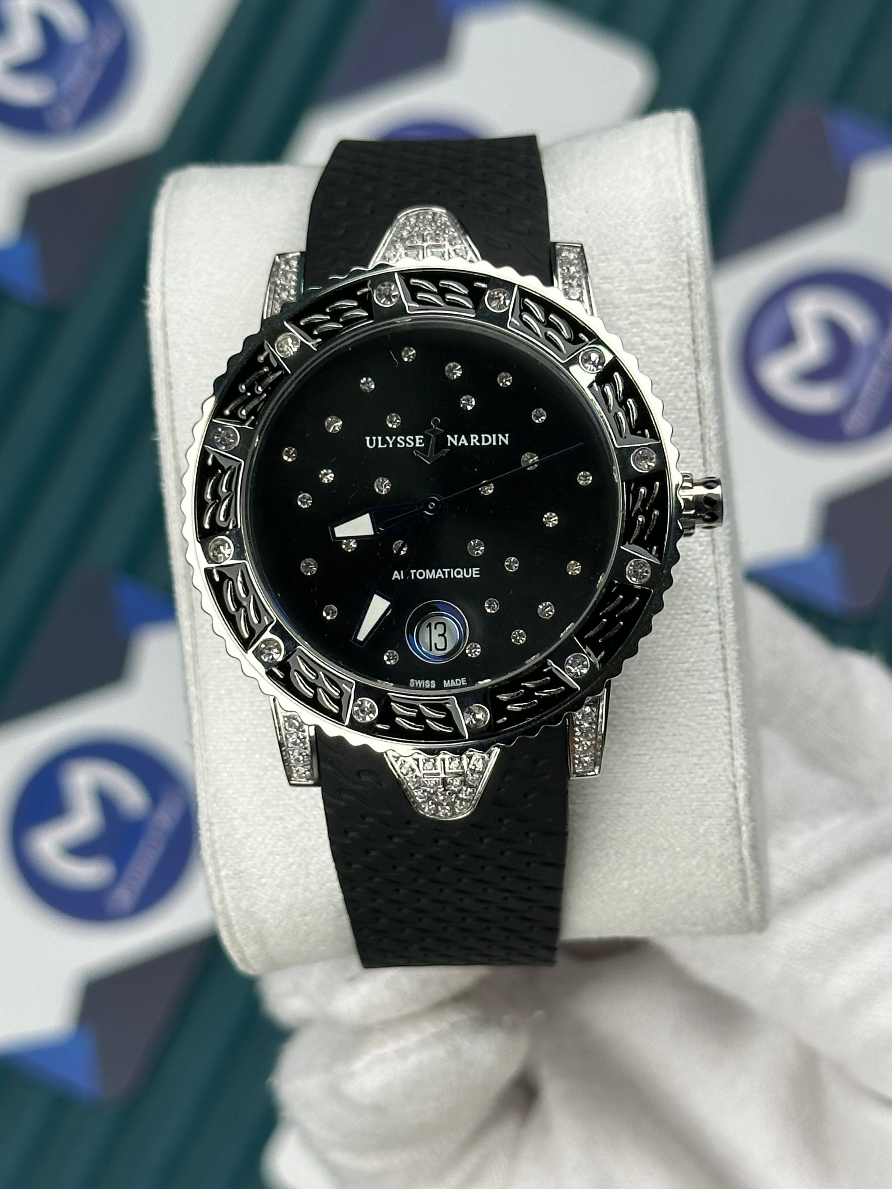 Ulysse Nardin Automatıque Diamond Black Silver Woman