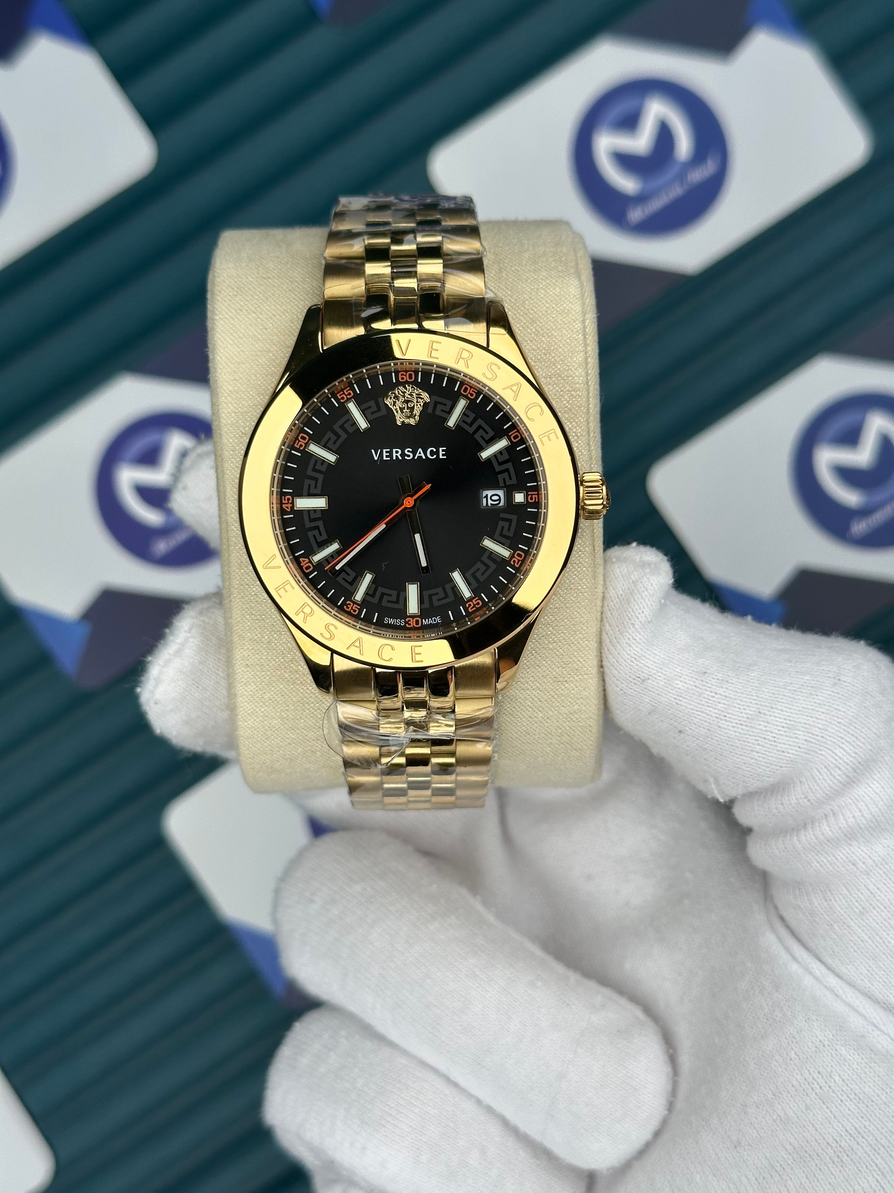 Versace Gold Jübile Siyah Kadran 