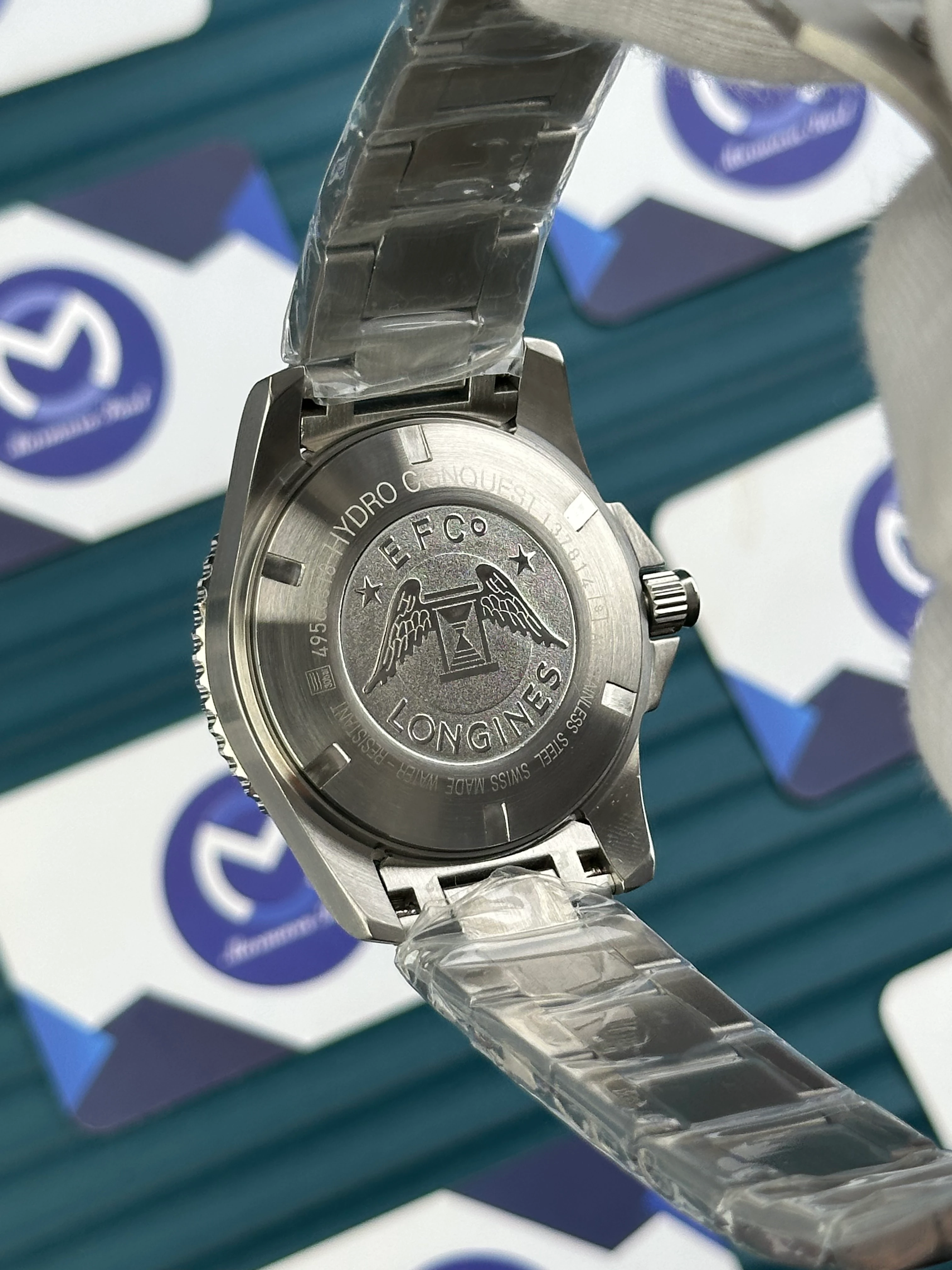 LONGINES HYDROCONQUEST AUTOMATIC BLUE DIAL SILVER 