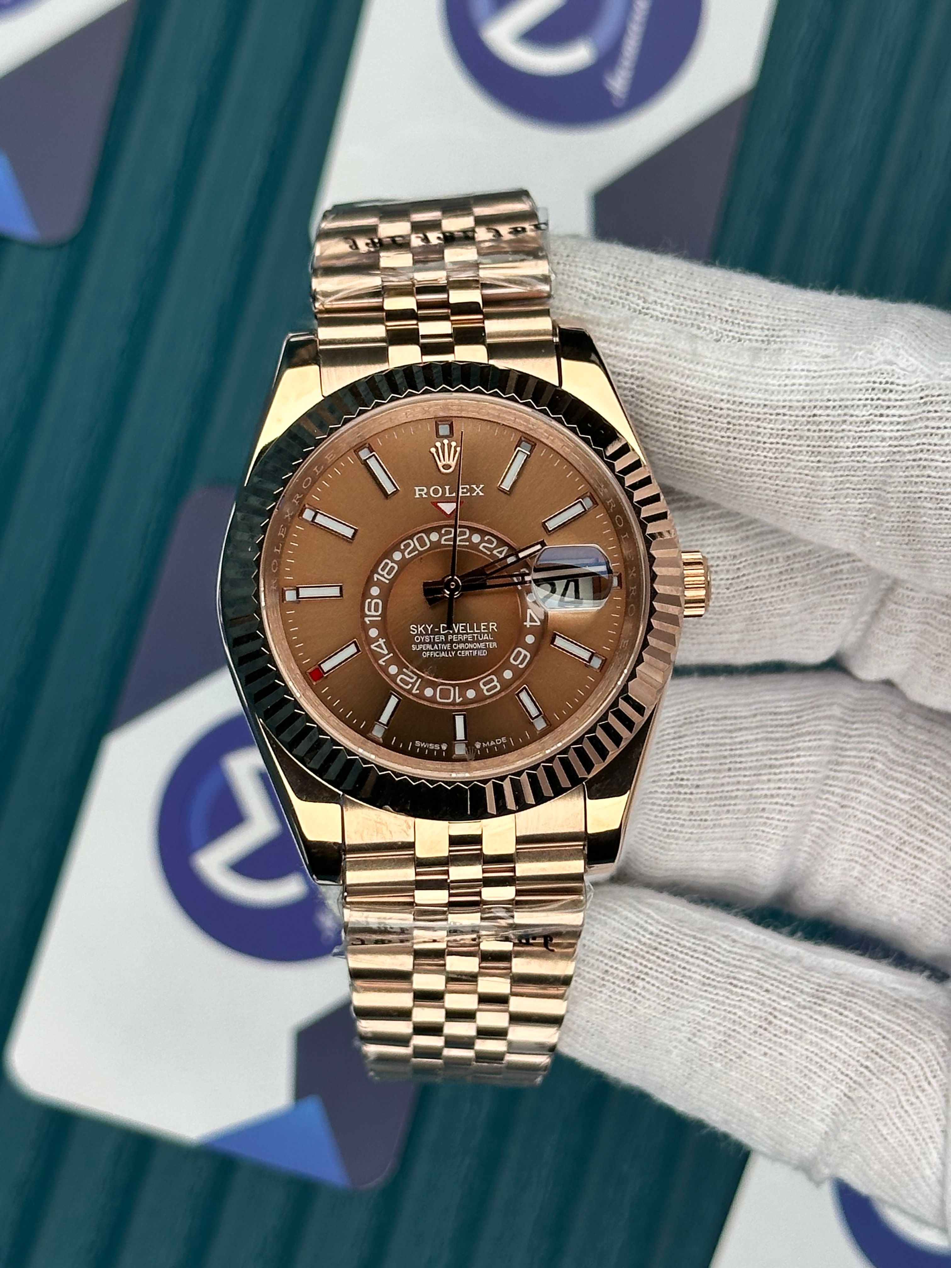 ROLEX SKY-DWELLER CHOCOLATE JUBILE