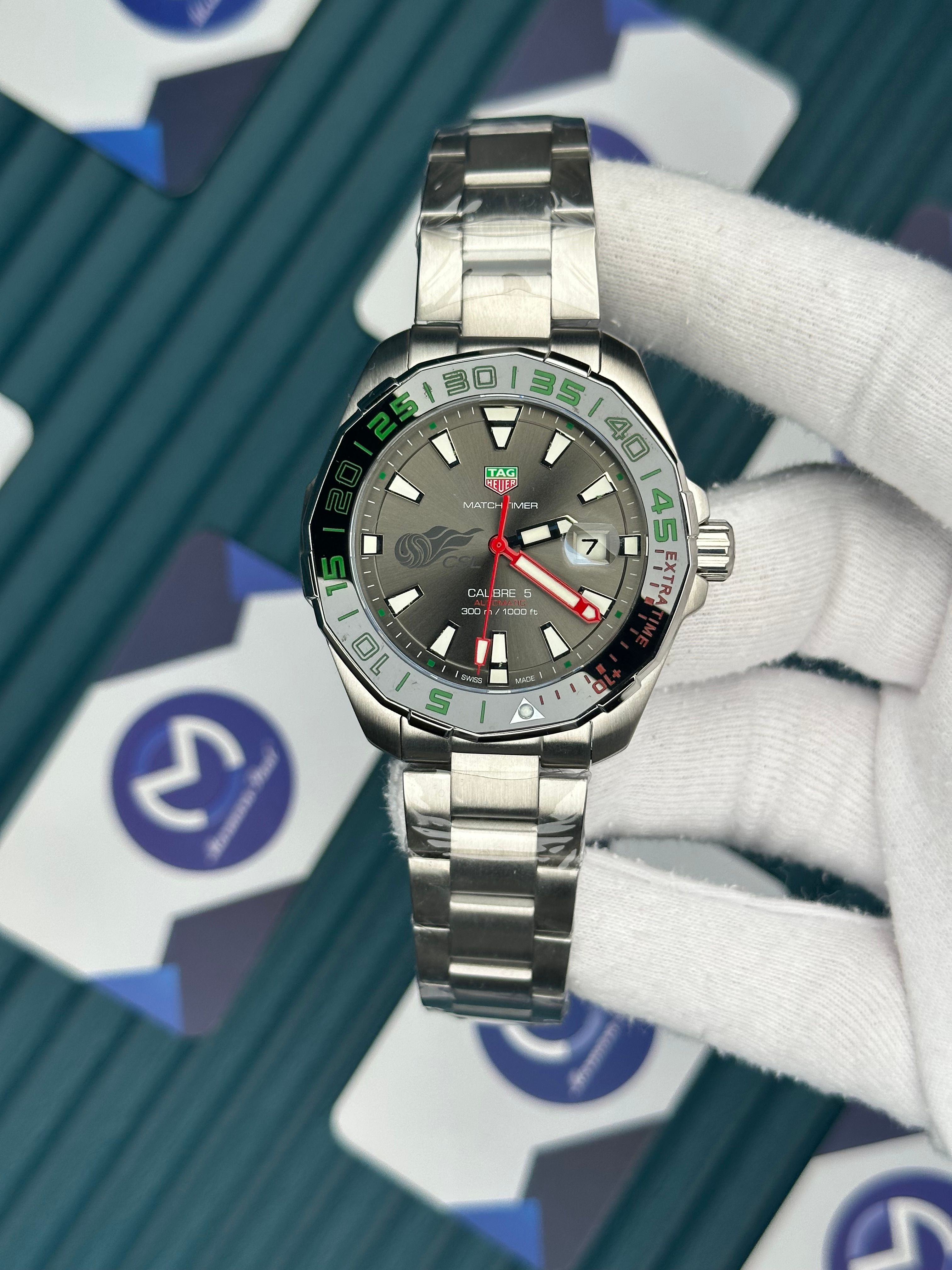 Tagheuer Match Timer Calibre 5 Automatic Gri Kadran