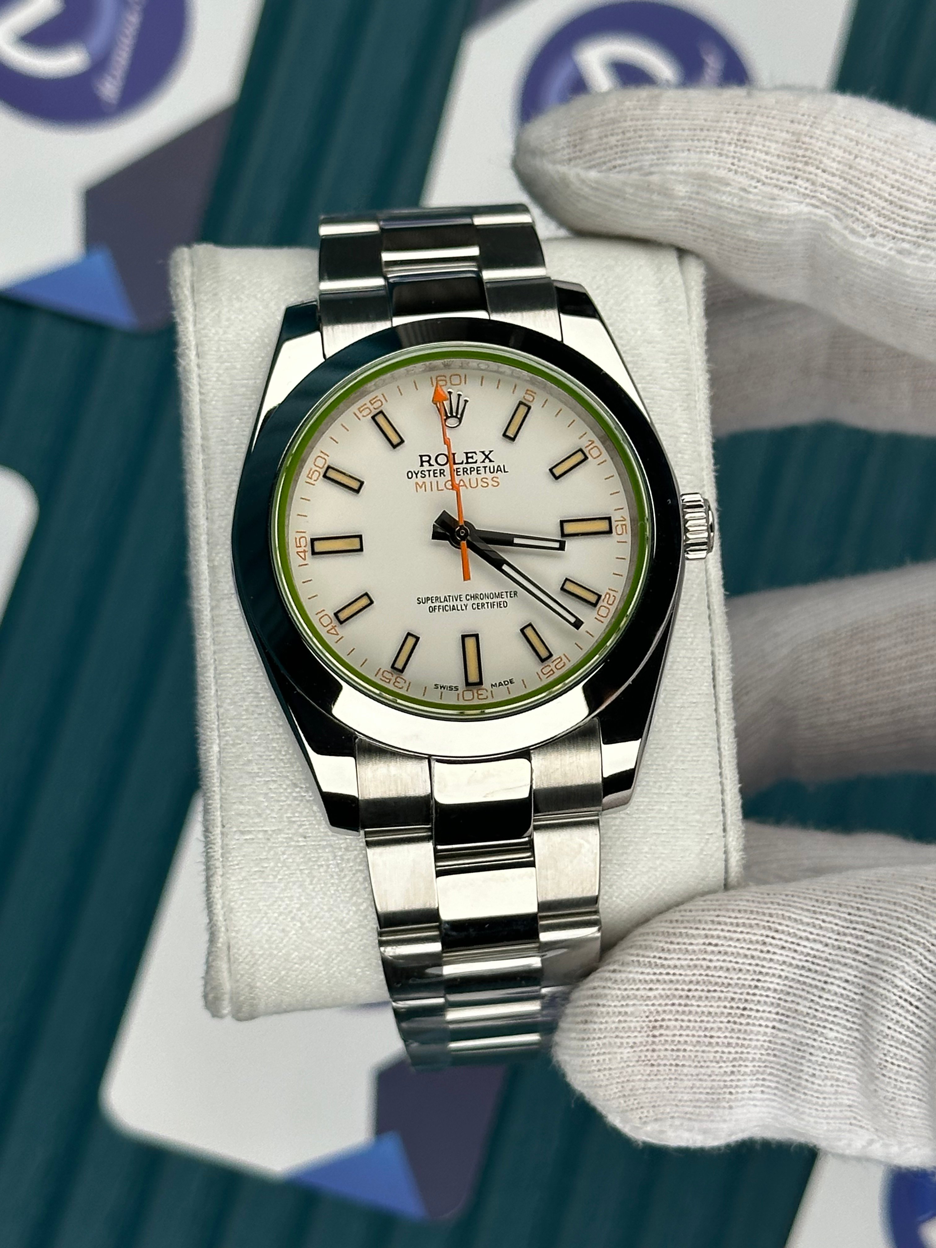 ROLEX MILGAUS WHITE DIAL 