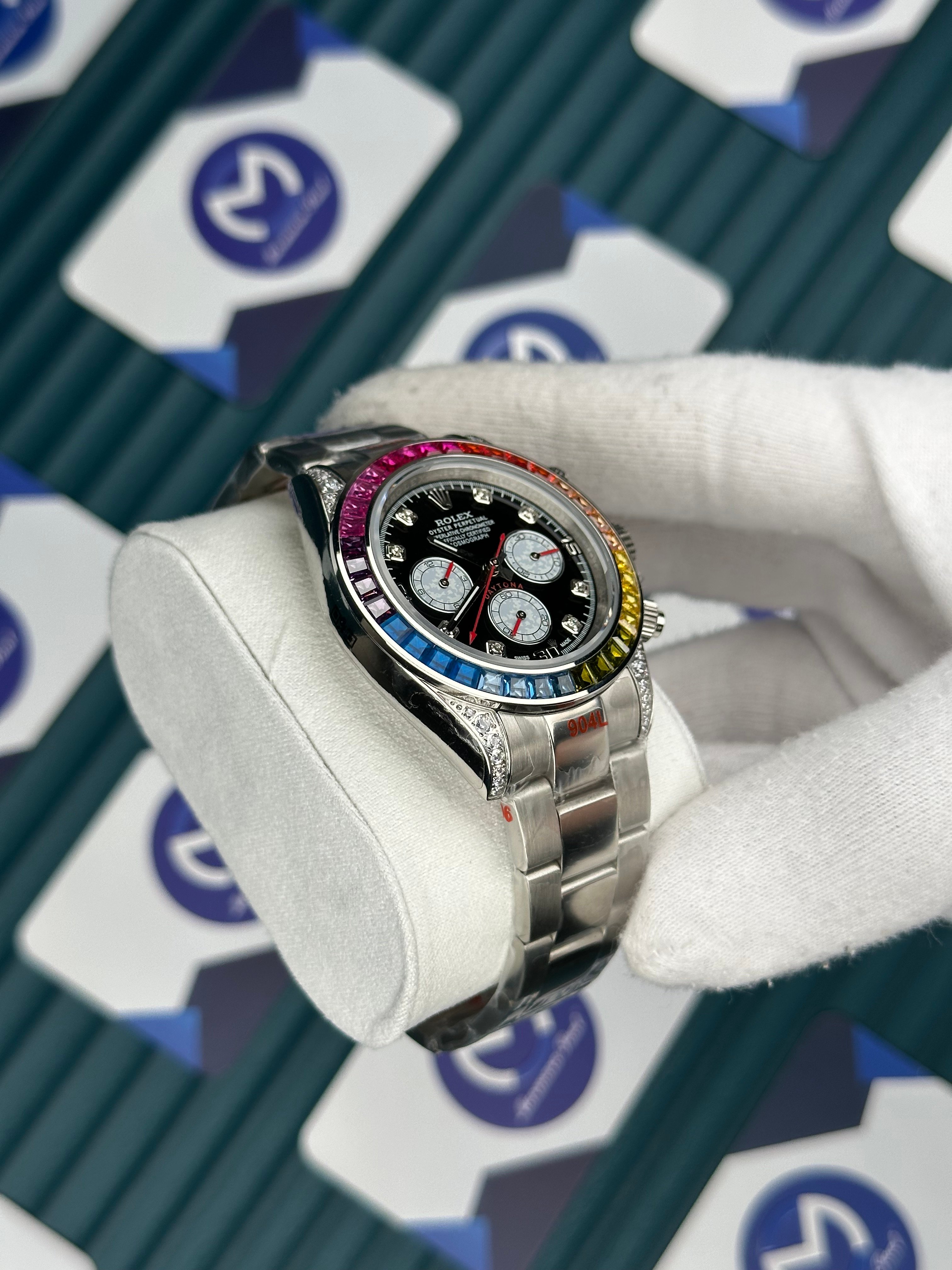 Rolex Rainbow Silver 