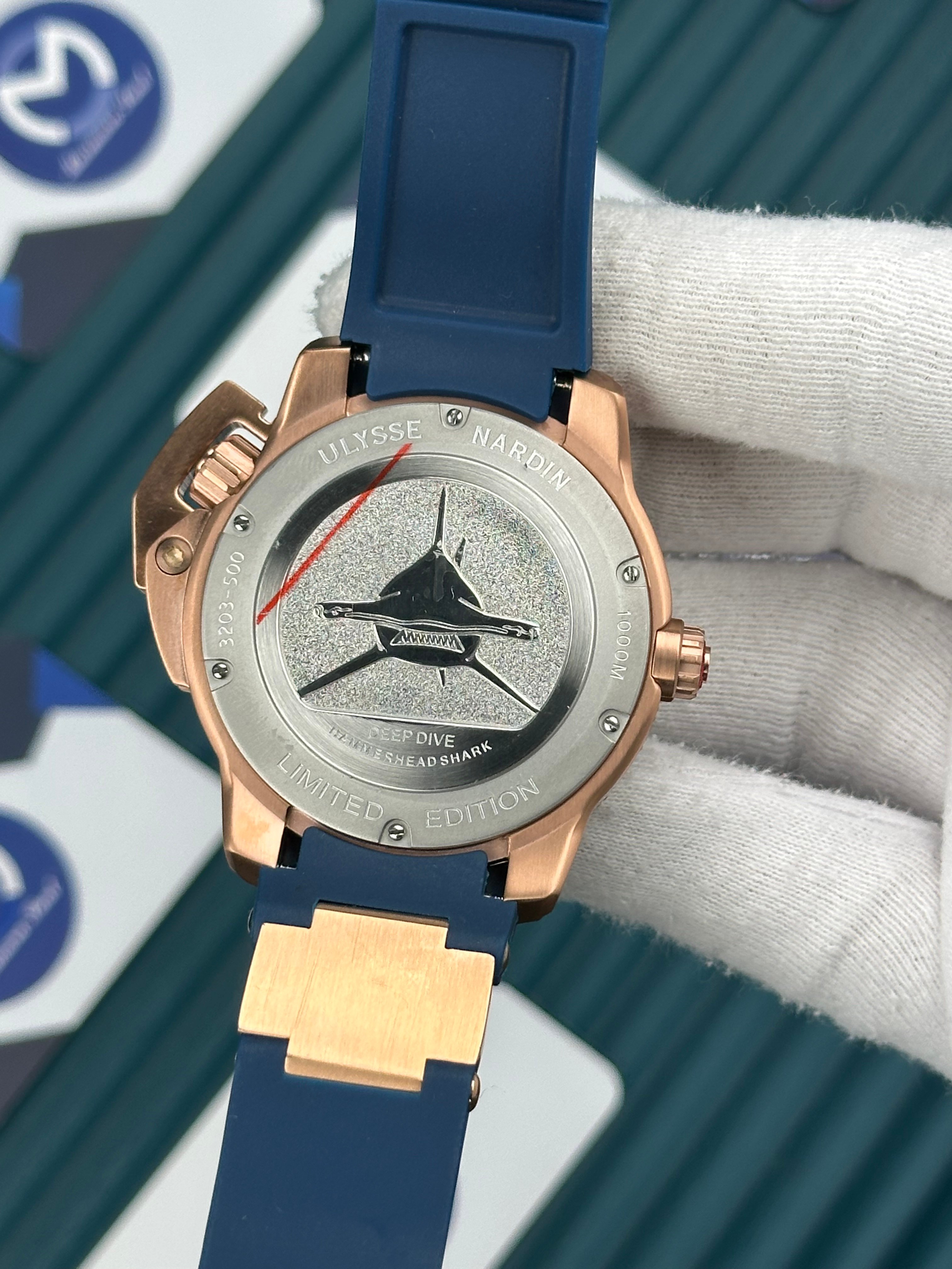 Ulysse Nardin Hammerhead Shark Rose Case Blue 